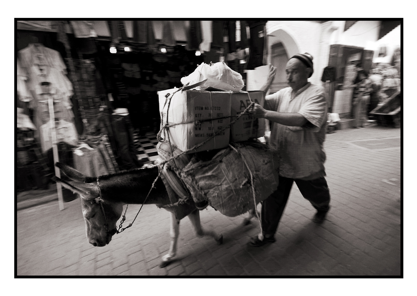 Man with Donkey, Fez, Morocco