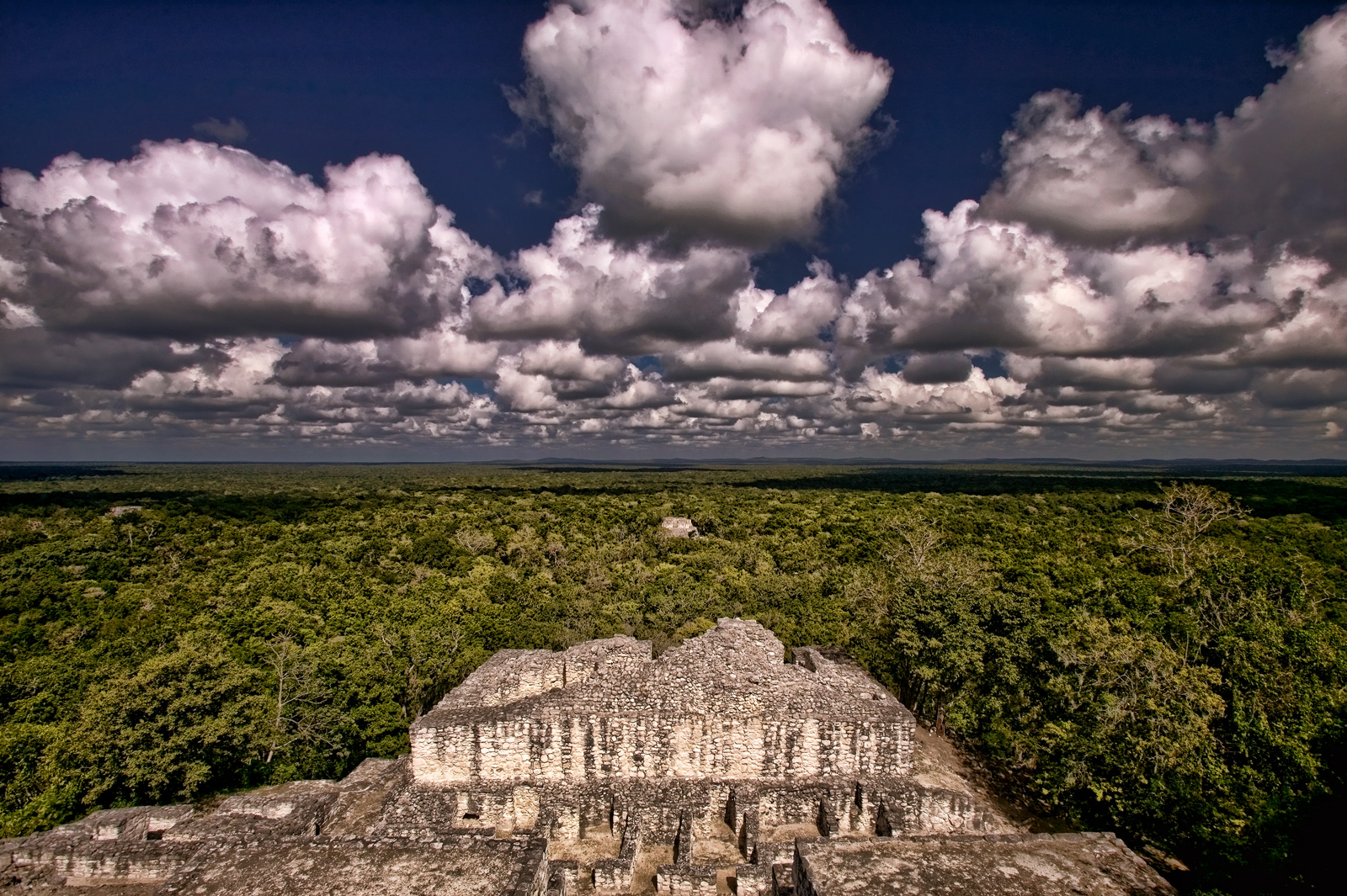 Big clouds, Calakmul, Mexico