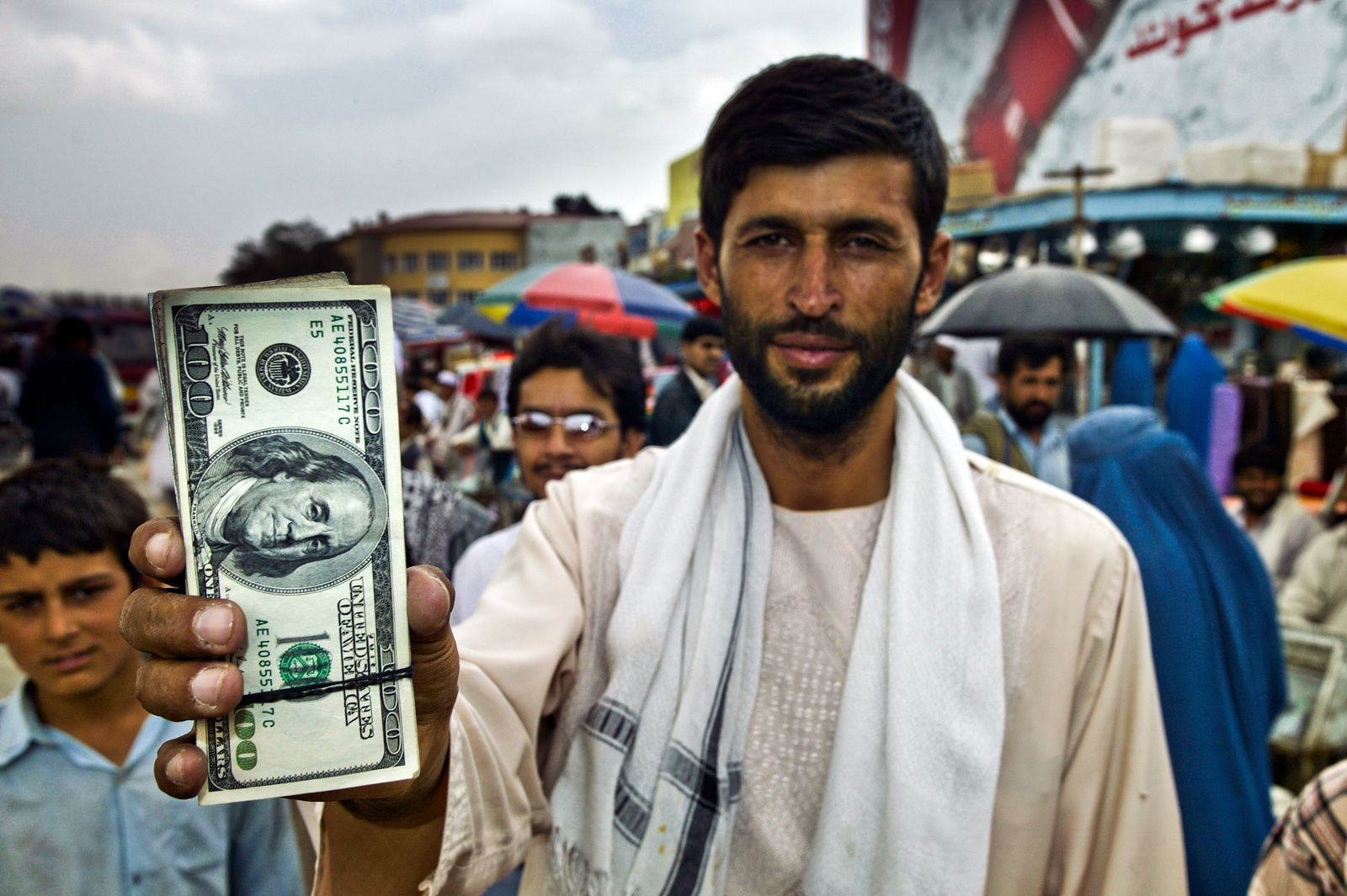 Money changer, Kabul. Afghanistan