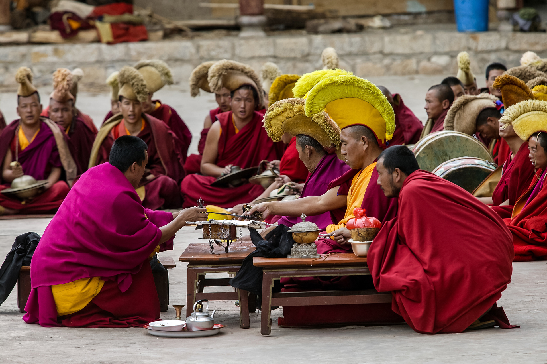 Buddhist Monks, Monastery, Yunnan, China
