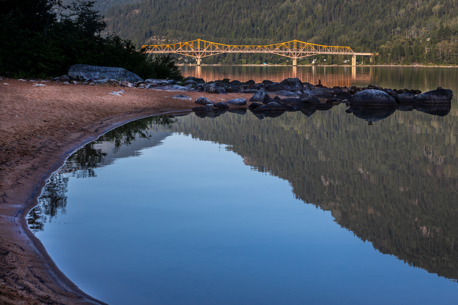 BOB - the Big Orange Bridge, Kootenay Lake, Nelson, BC