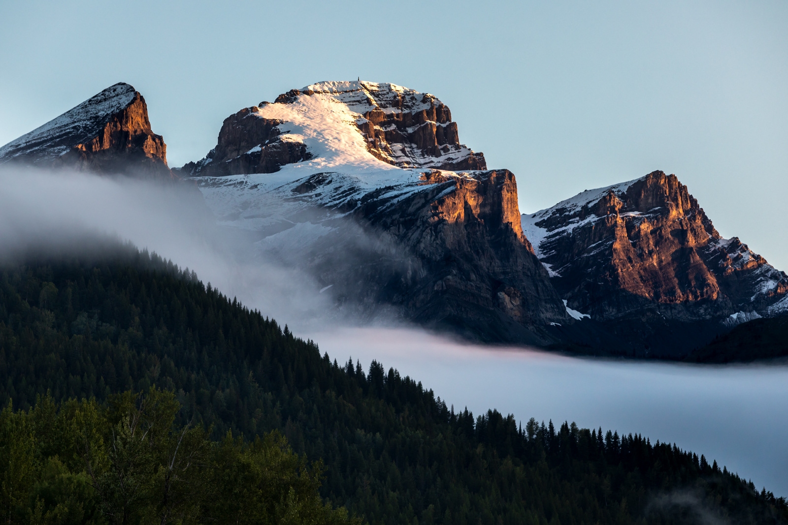 The Three Sisters, Rocky Mountains, BC, Canada