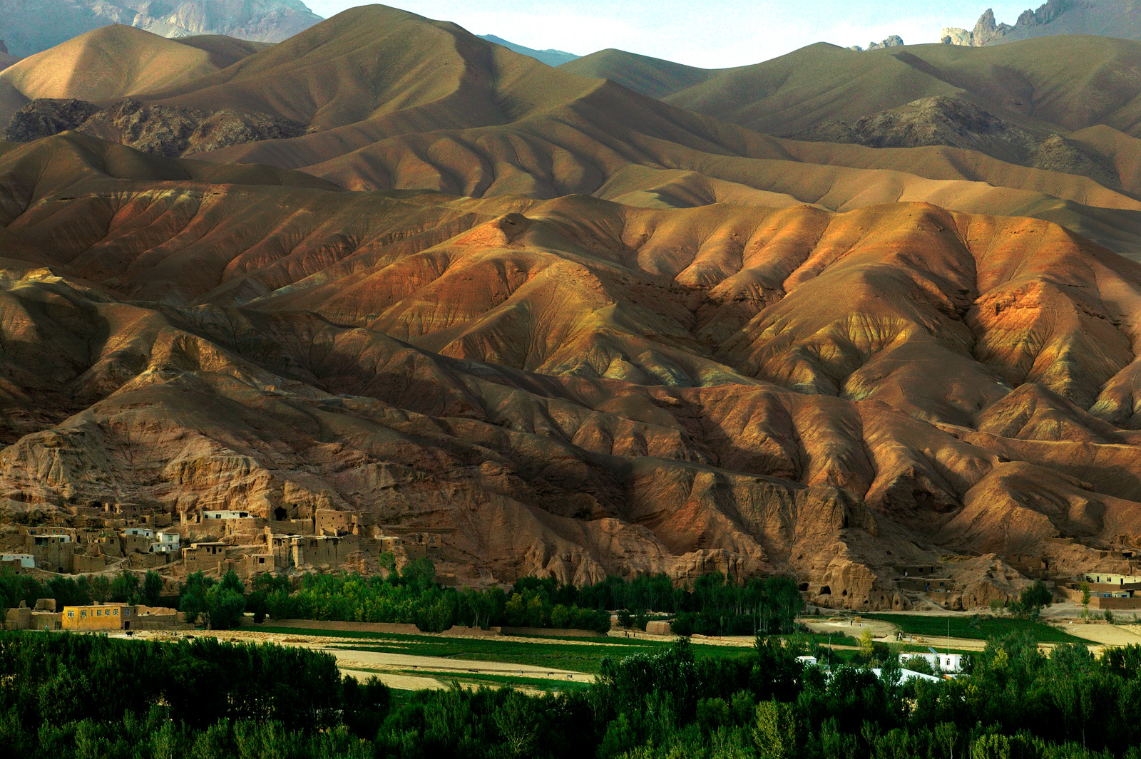 Quilted mountains, Bamiyan Valley, Afghanistan