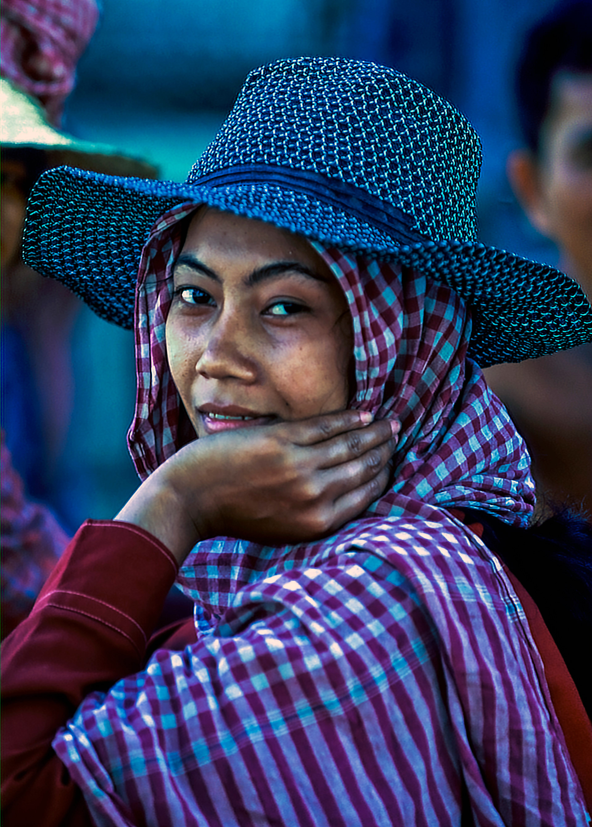 Woman with Interesting Hat, Cambodia