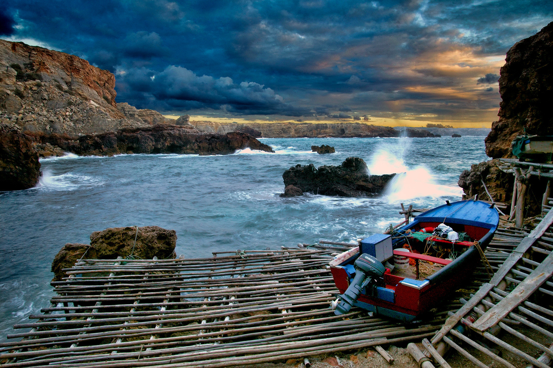 Afternoon storm, Al Gharb Coast, Portugal