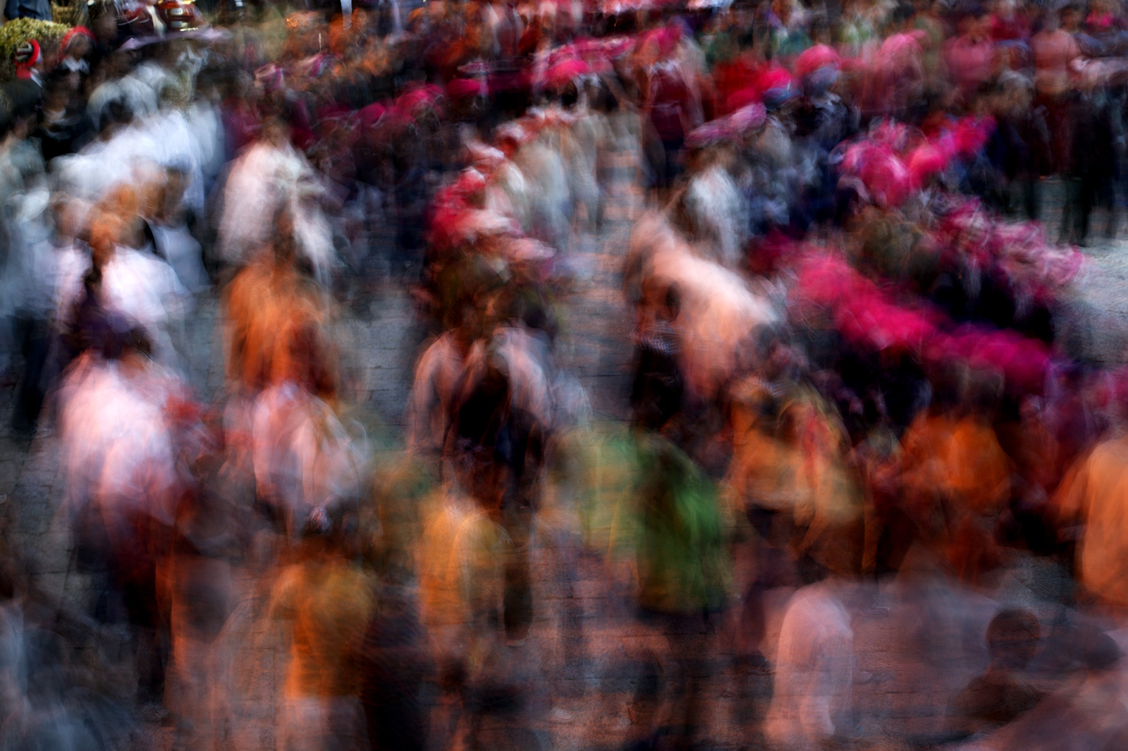 Traditional village dancing, Yunnan Province, China