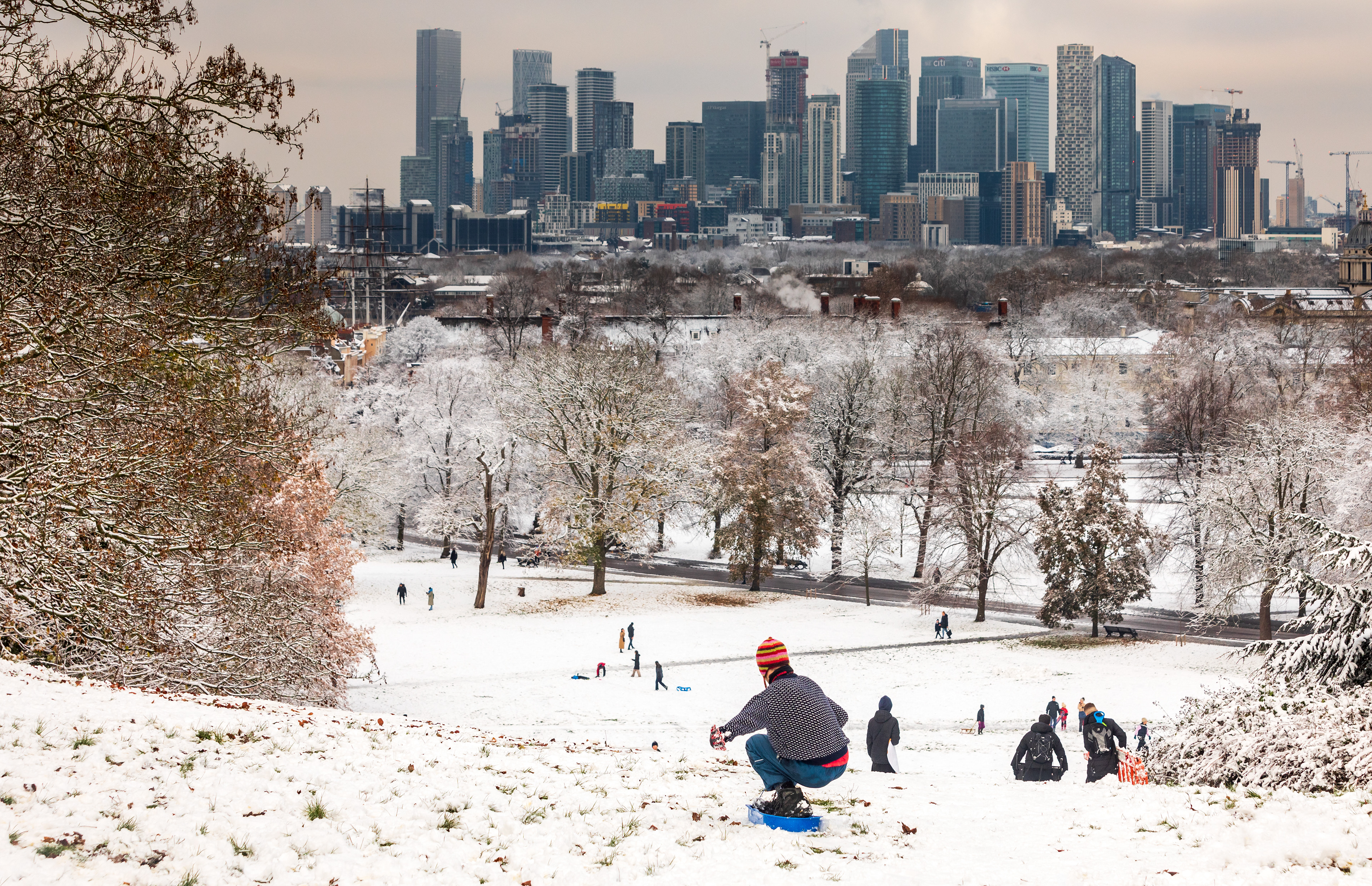 Snow Day, Greenwich Park