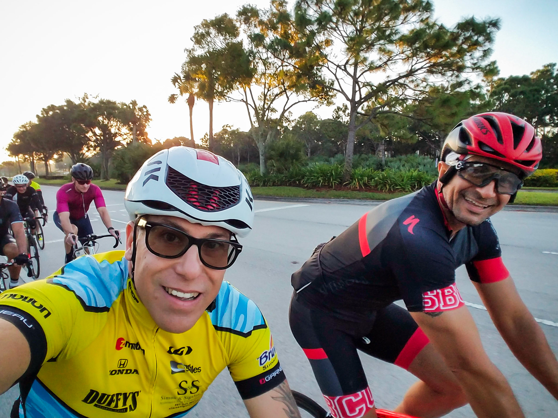 Group ride with Tony