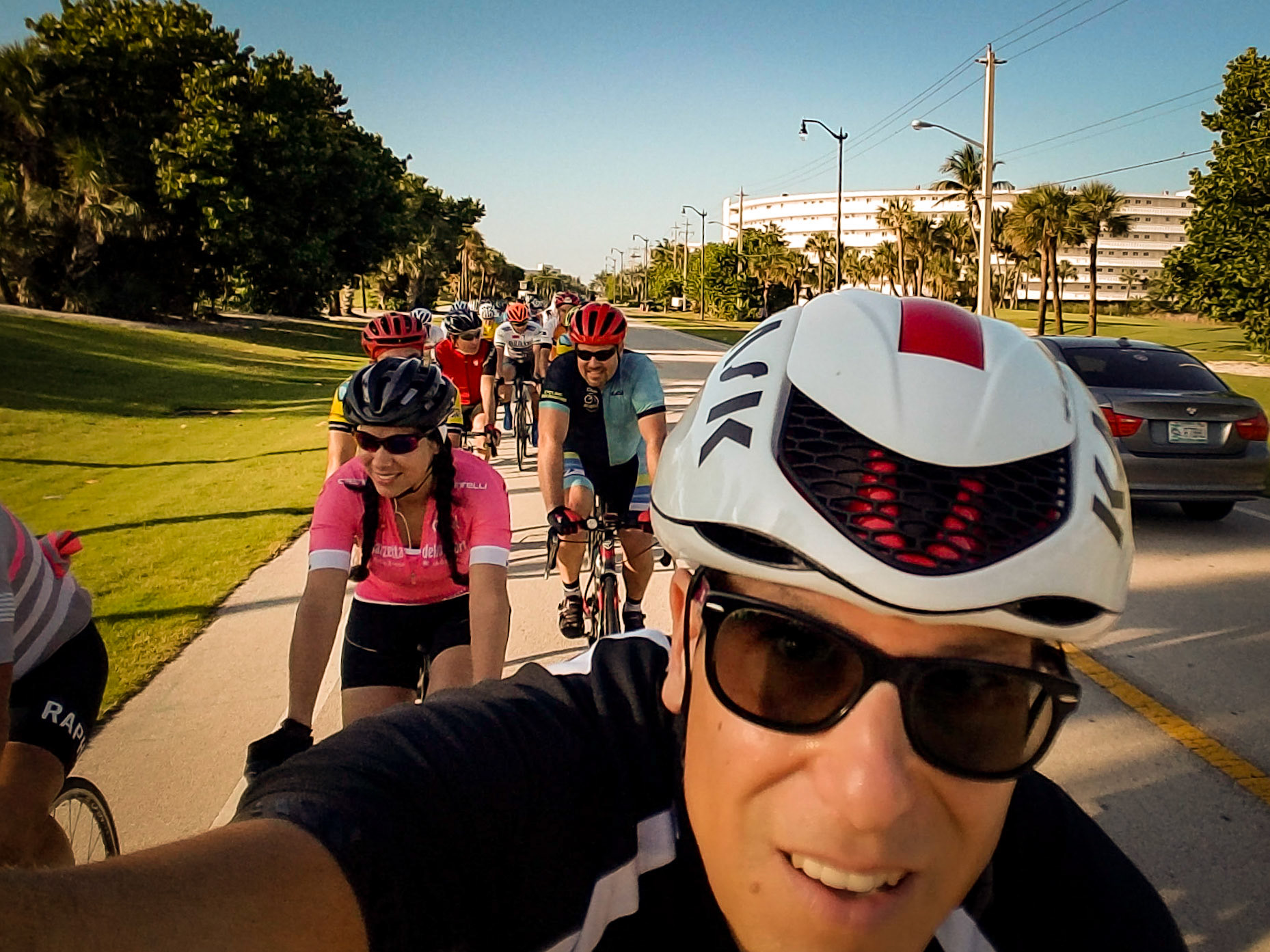 Riding through Lake Worth