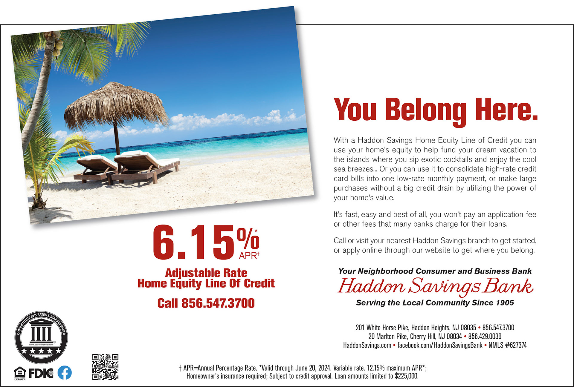 Print ad for Adjustable Home Equity Line of Credit
