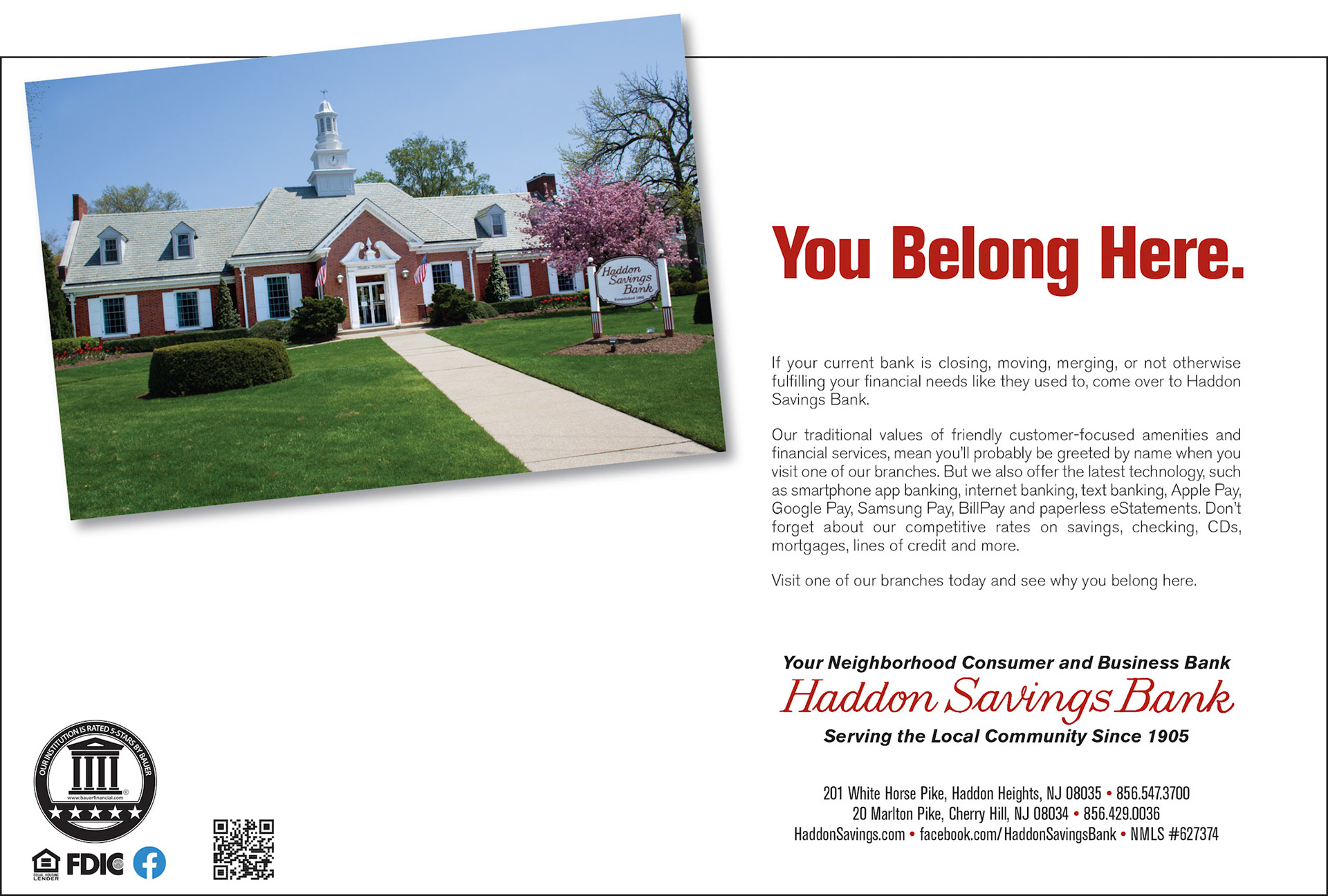 Print ad for general bank messaging
