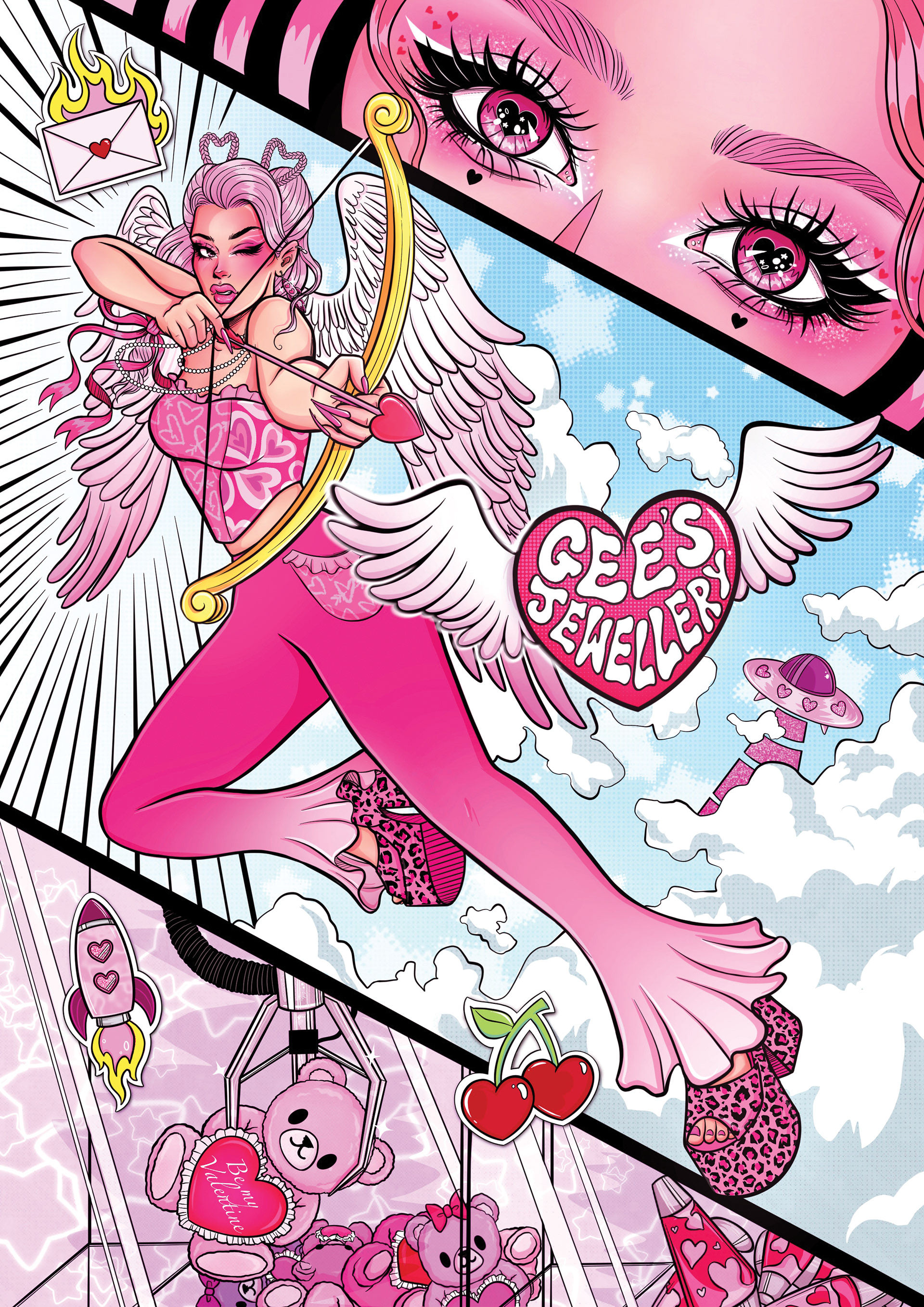 Gee's Jewellery Valentine's Print