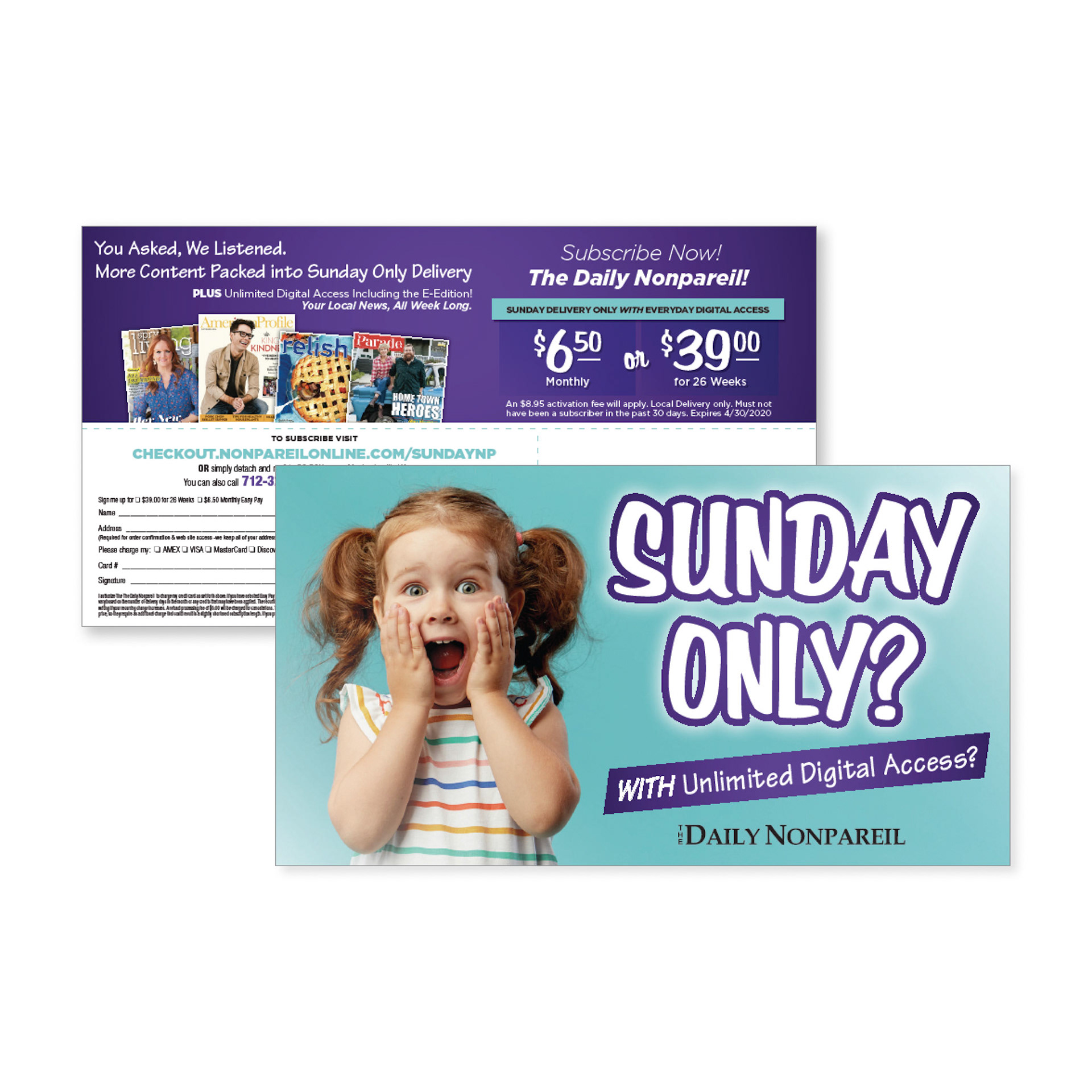 Direct Mail Postcard