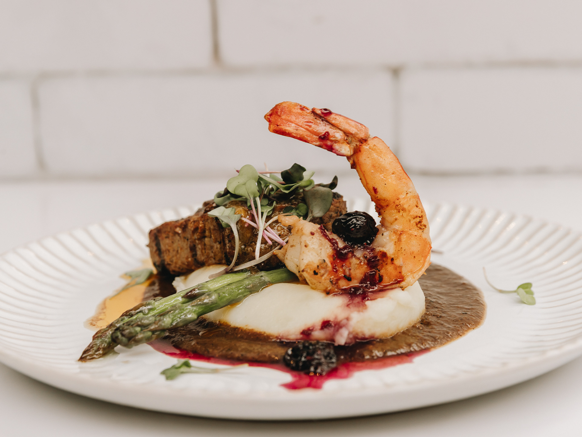 Surf and Turf con Langostino