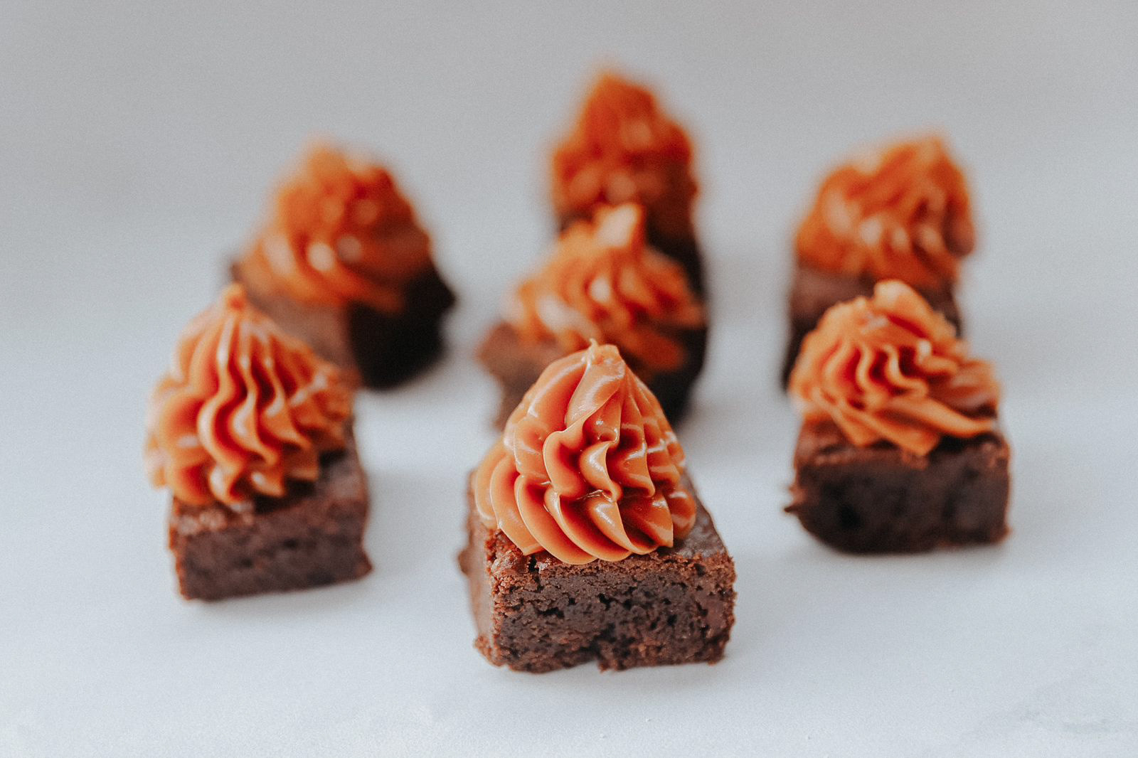Mini Brownies de Arequipe