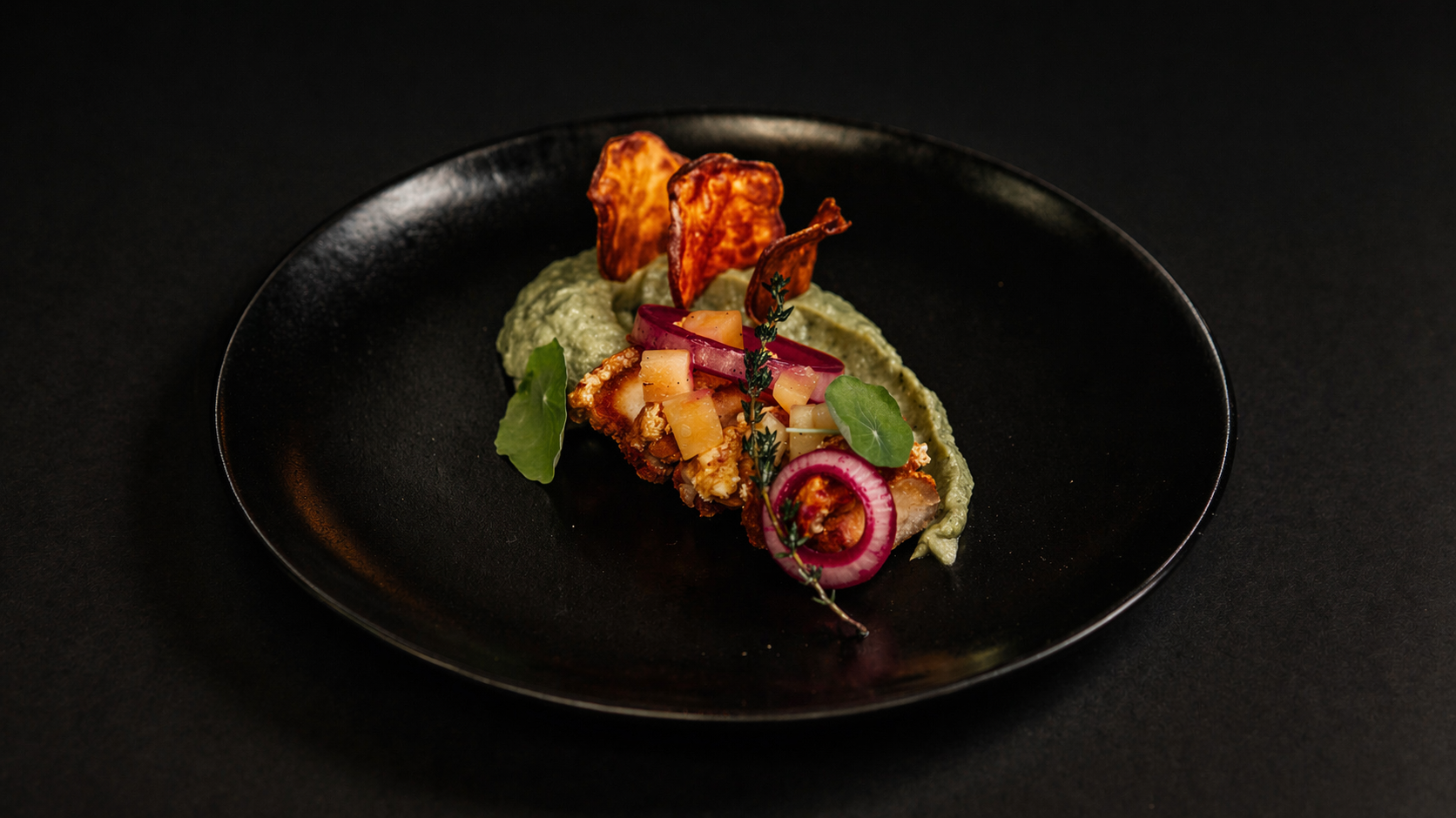 Ceviche de Chicharrón al Barril