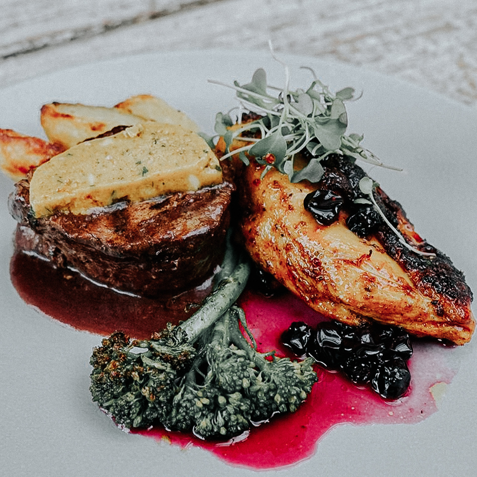 Duo Tierra - Lomo de res y Pollo a la parrilla
