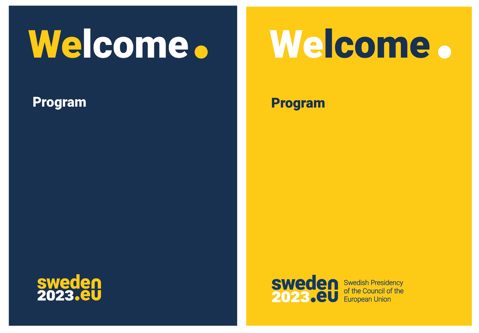 Visuell kommunikation för Sveriges ordförandeskapet i EU 2023 av Roth Design Studio
