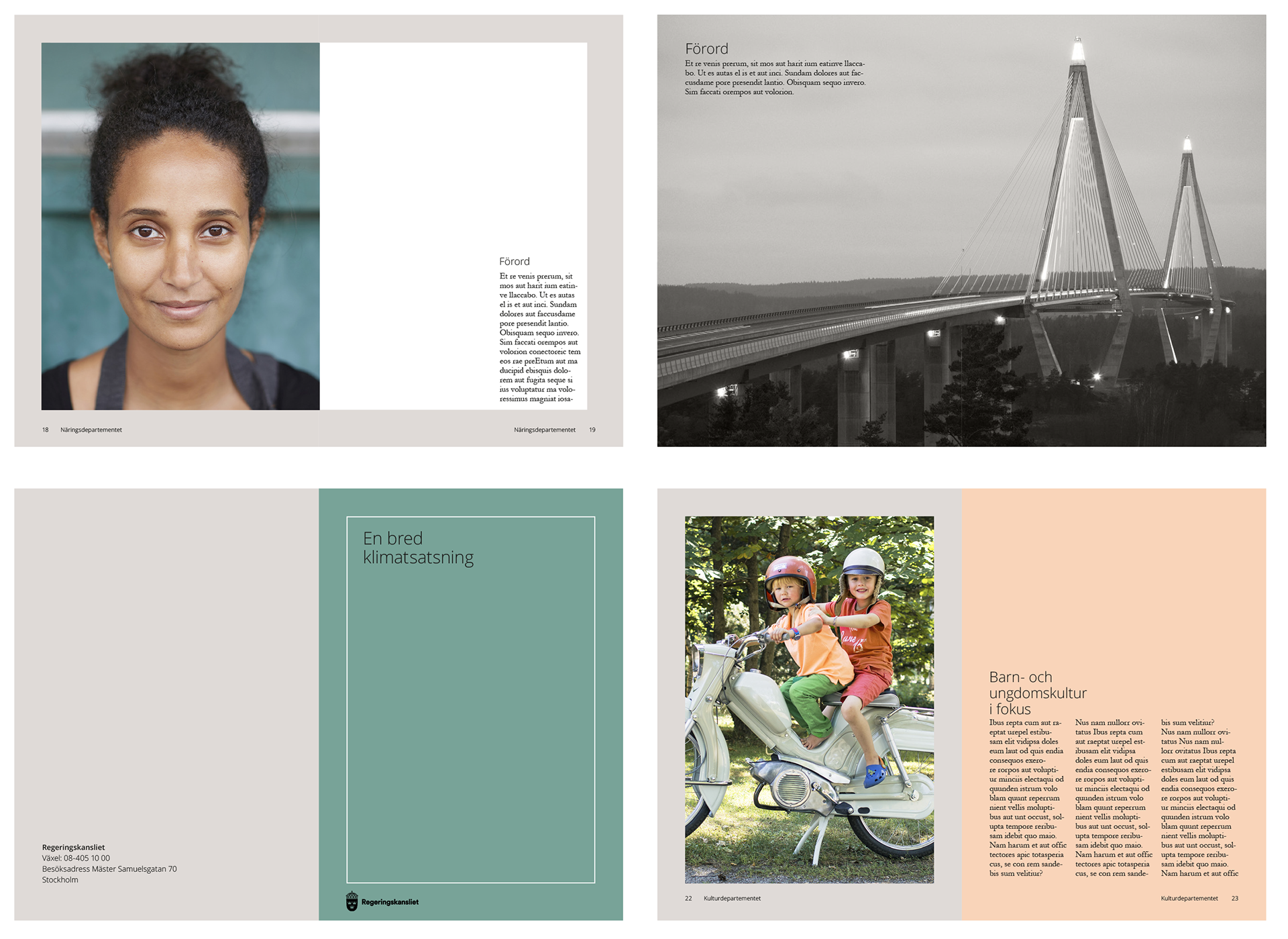 Visuell kommunikation för Regeringskansliet av Roth Design Studio
