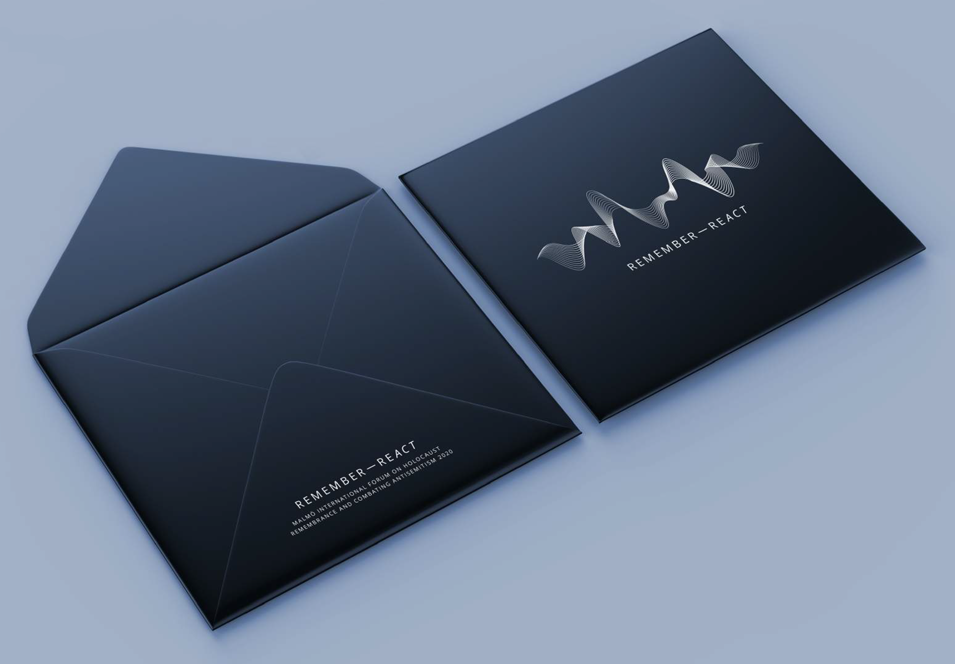 Visuell kommunikation för konferens Remember React av Roth Design Studio