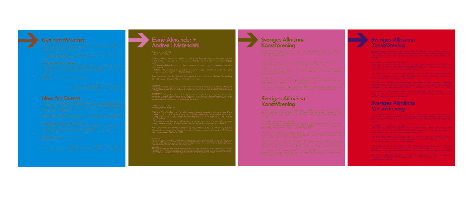 Graphic – Sveriges Allmänna Konstförening – Roth Design Studio