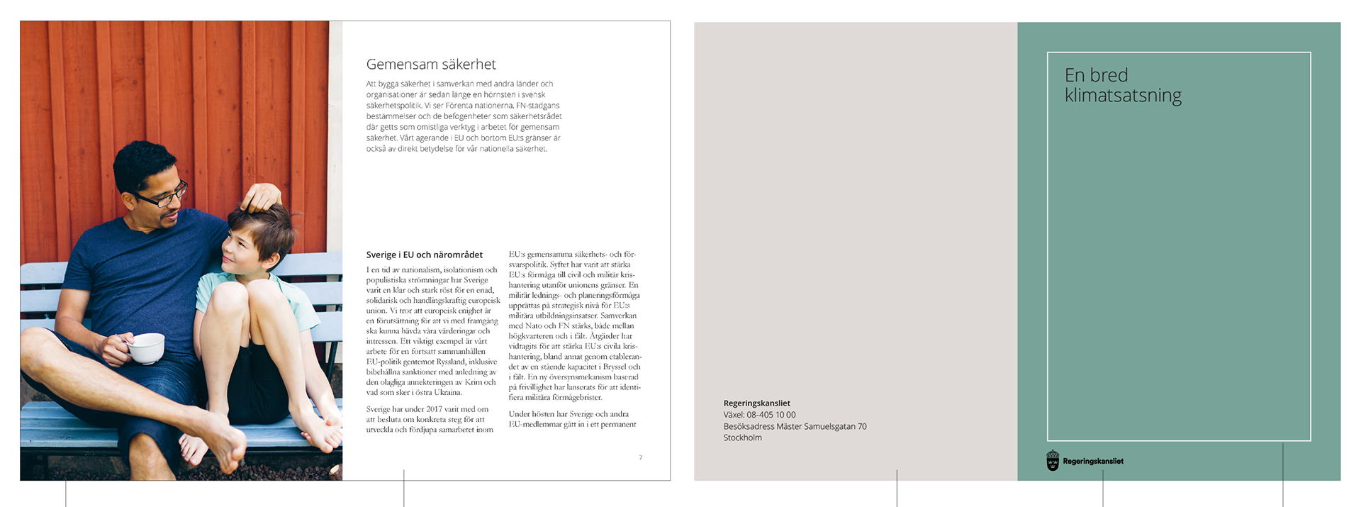 Visuell kommunikation för Regeringskansliet av Roth Design Studio