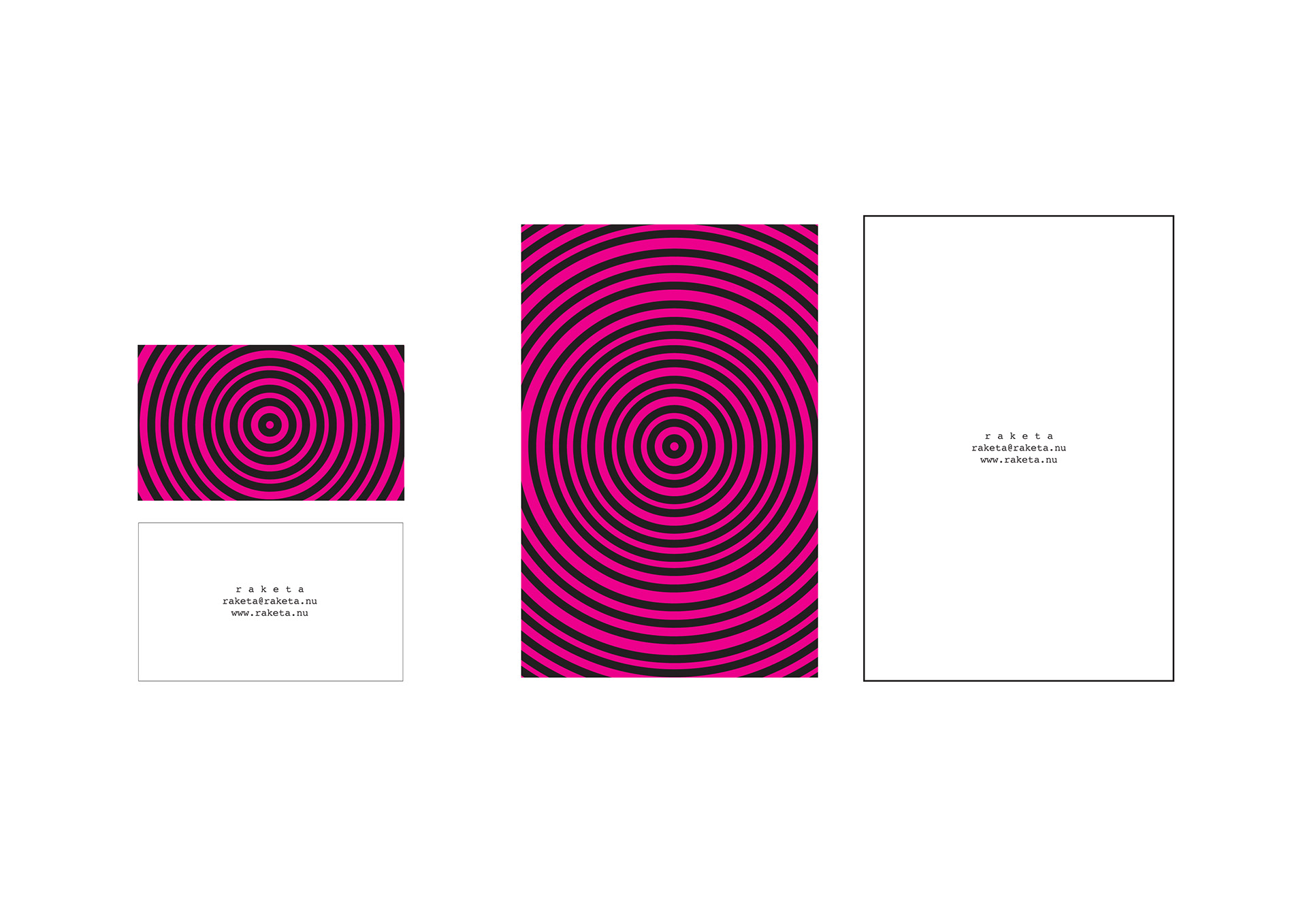 Visuell kommunikation för raketa Coming av Roth Design Studio