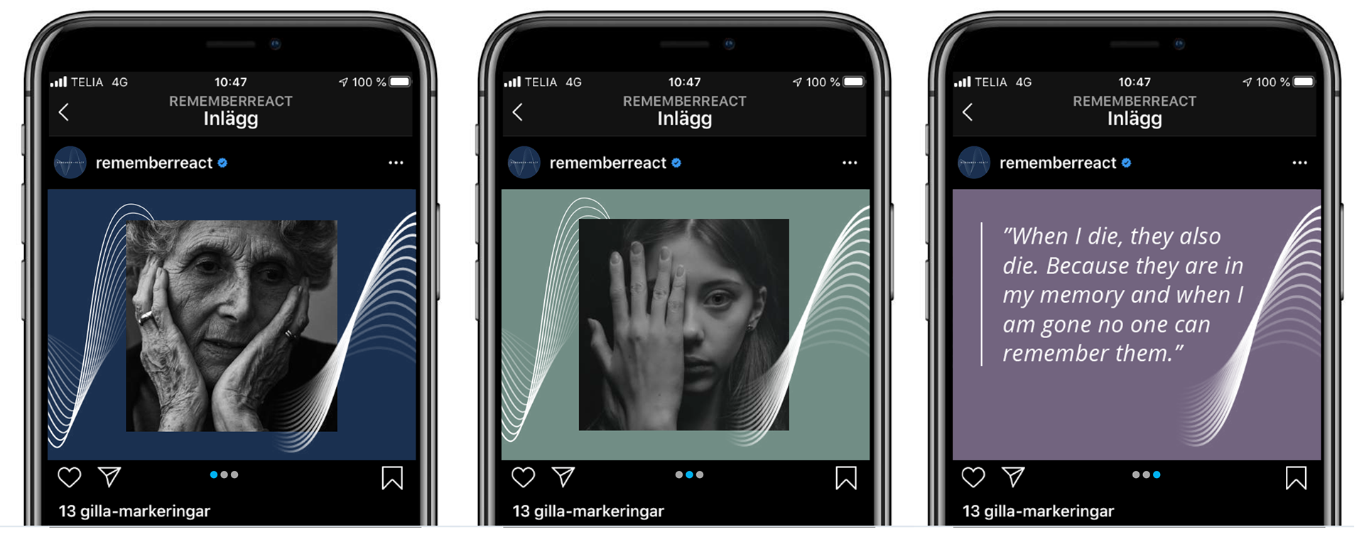 Visuell kommunikation för konferens Remember React av Roth Design Studio