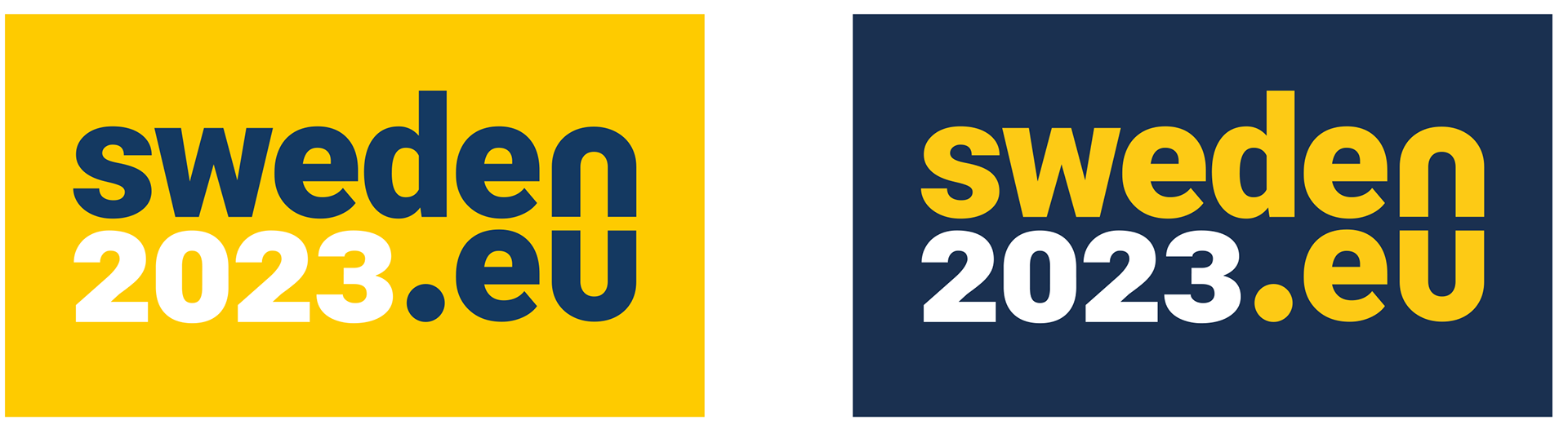 Visuell kommunikation för Sveriges ordförandeskapet i EU 2023 av Roth Design Studio