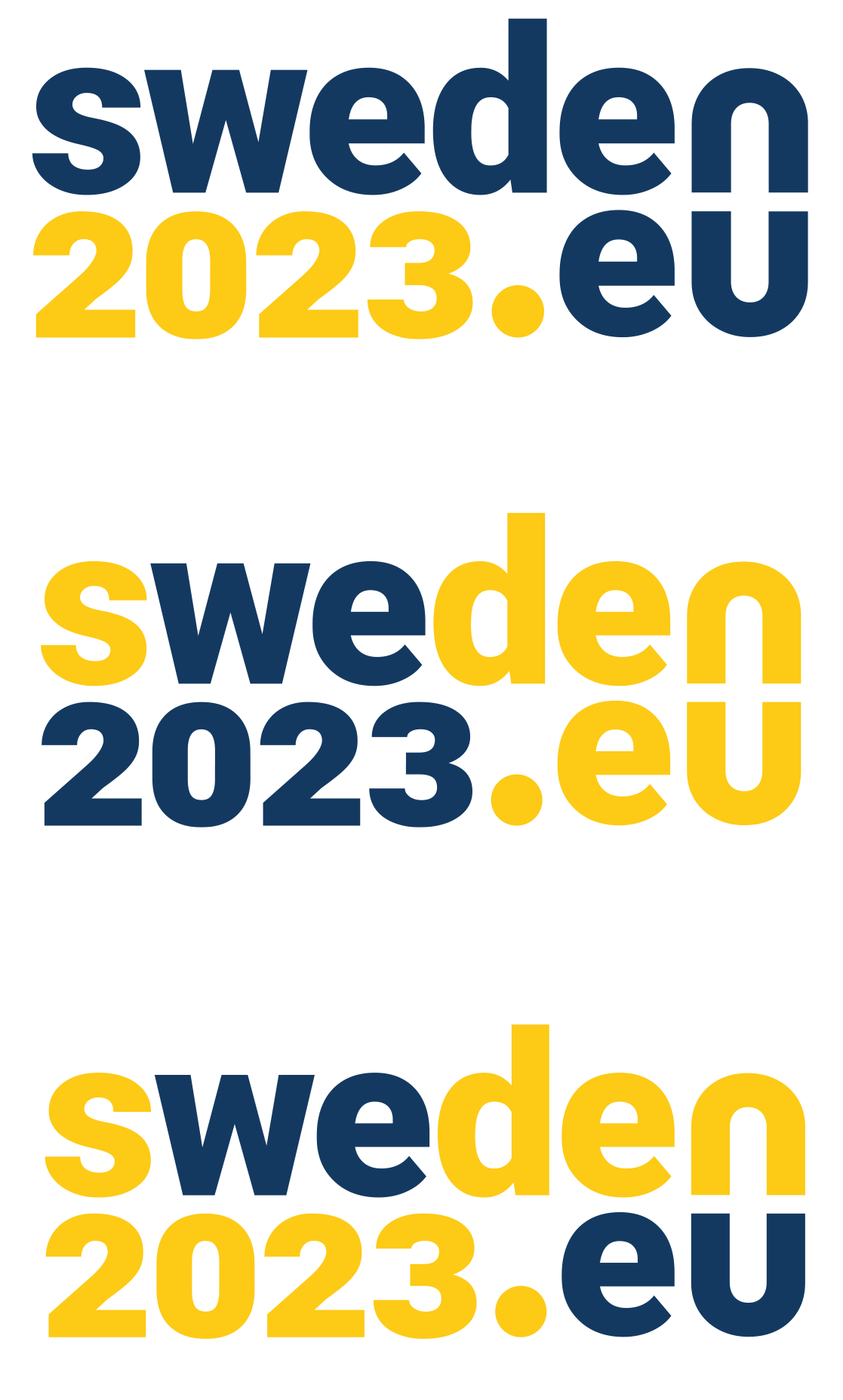 Visuell kommunikation för Sveriges ordförandeskapet i EU 2023 av Roth Design Studio