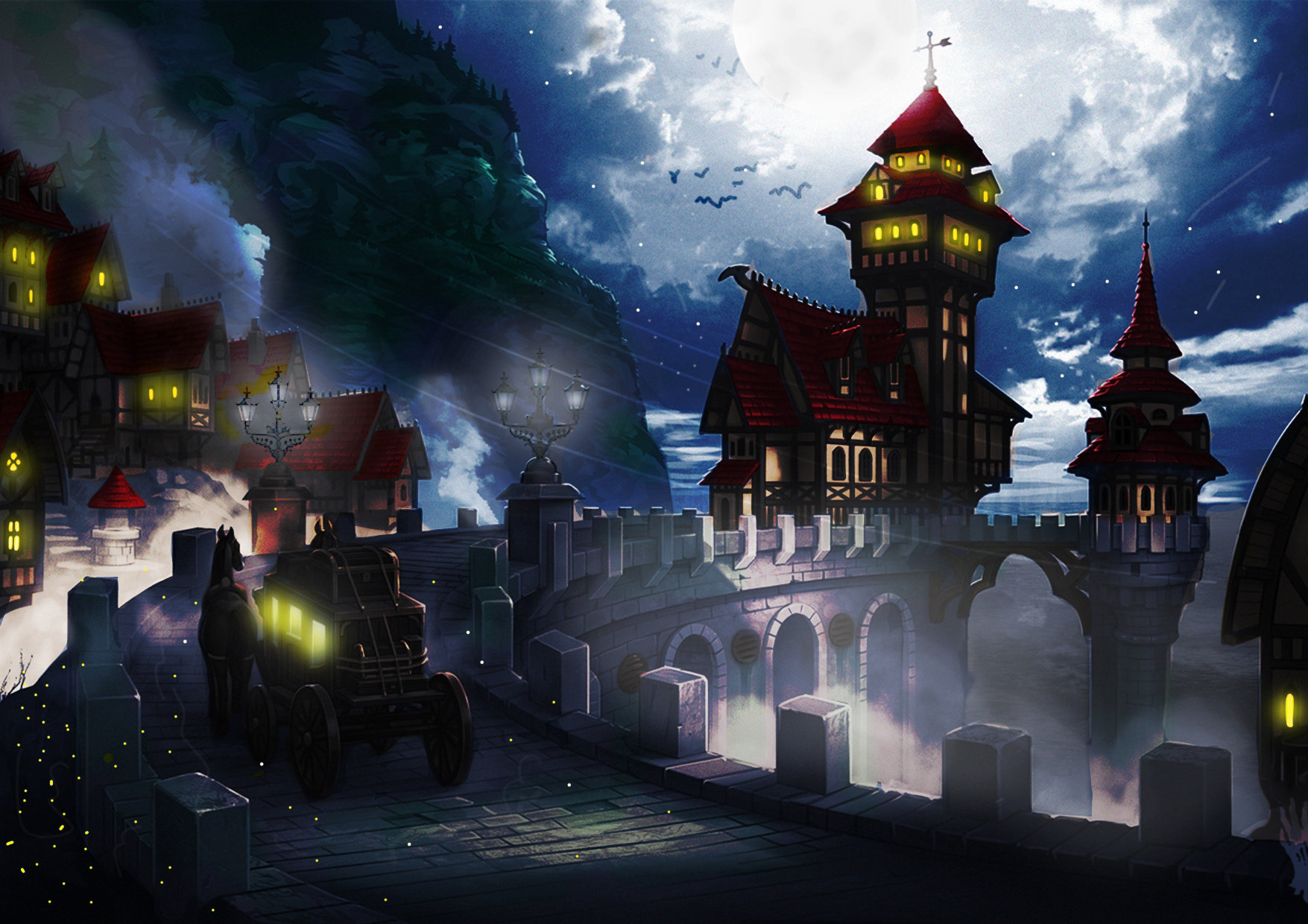 From the shadows to vibrant life: Witness the magical transformation as a grayscale image evolves into a burst of color, revealing the vivid beauty of a painted castle. π°π