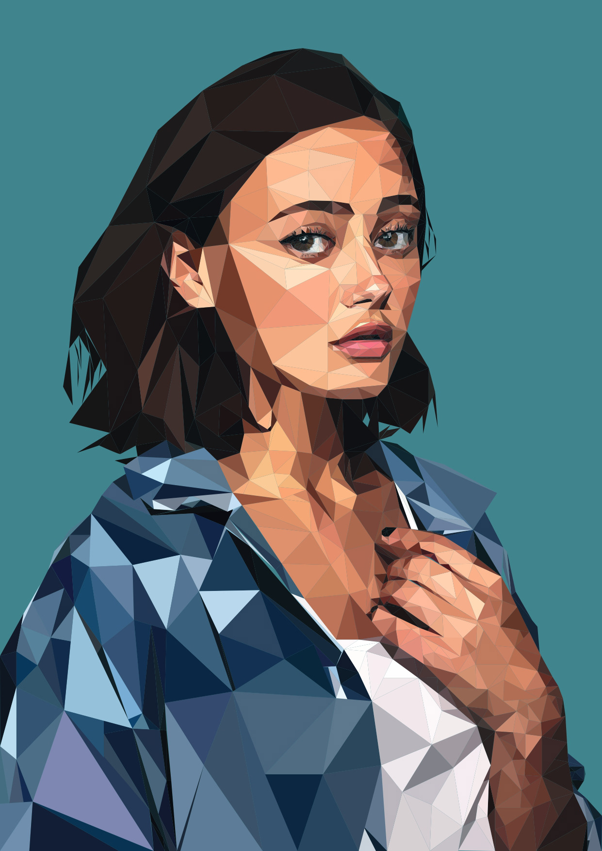 Capturing elegance in vectors: Presenting a meticulously vectorized portrait of Ella Purnell, where lines and curves converge to celebrate timeless beauty. π©βπ¨β¨