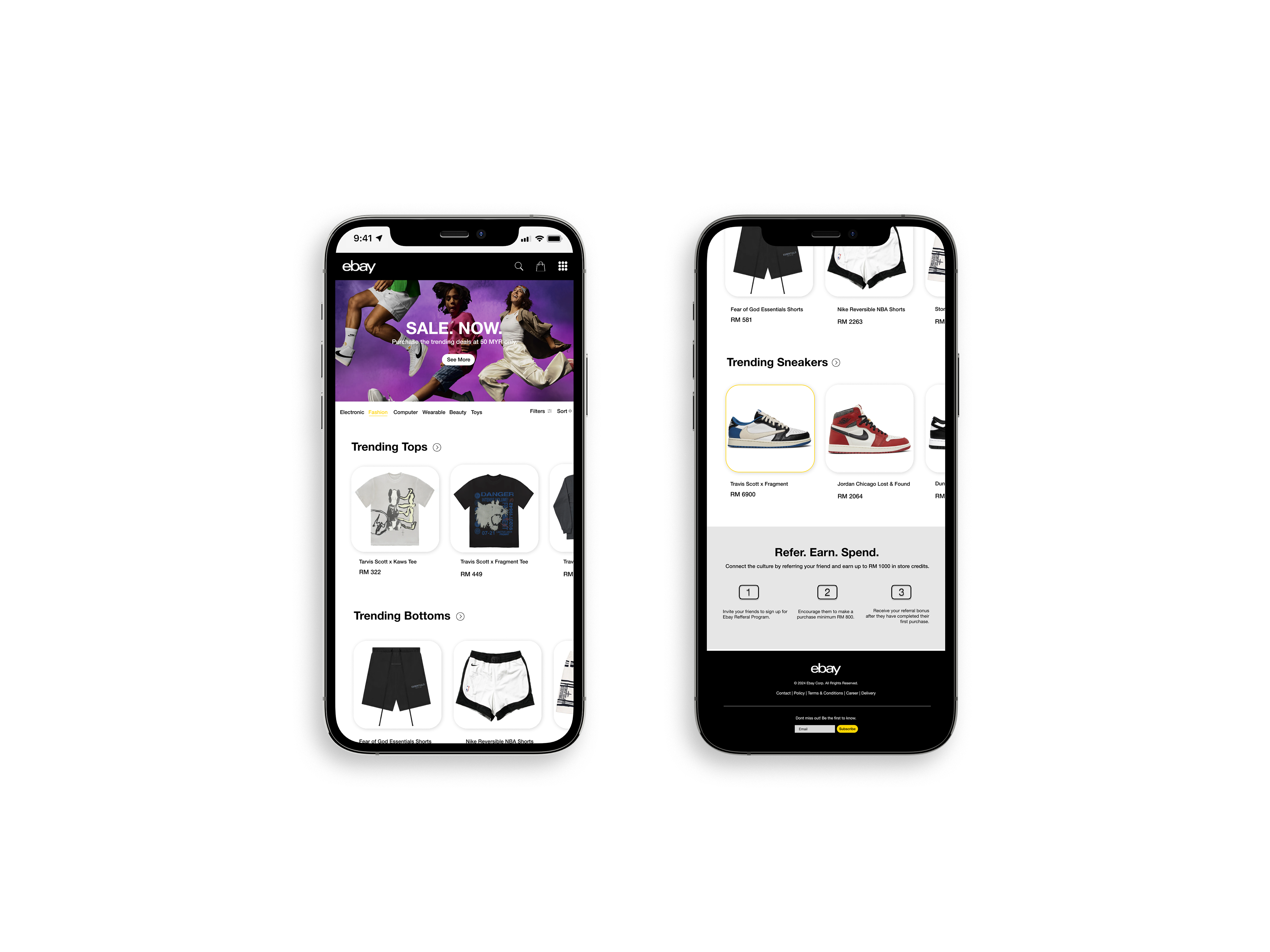 Shopping in the Palm of Your Hand: Experience the reimagined eBay on your phone with this mockup, where innovation meets user-friendly design. Navigate seamlessly through a world of endless possibilities. π±π«