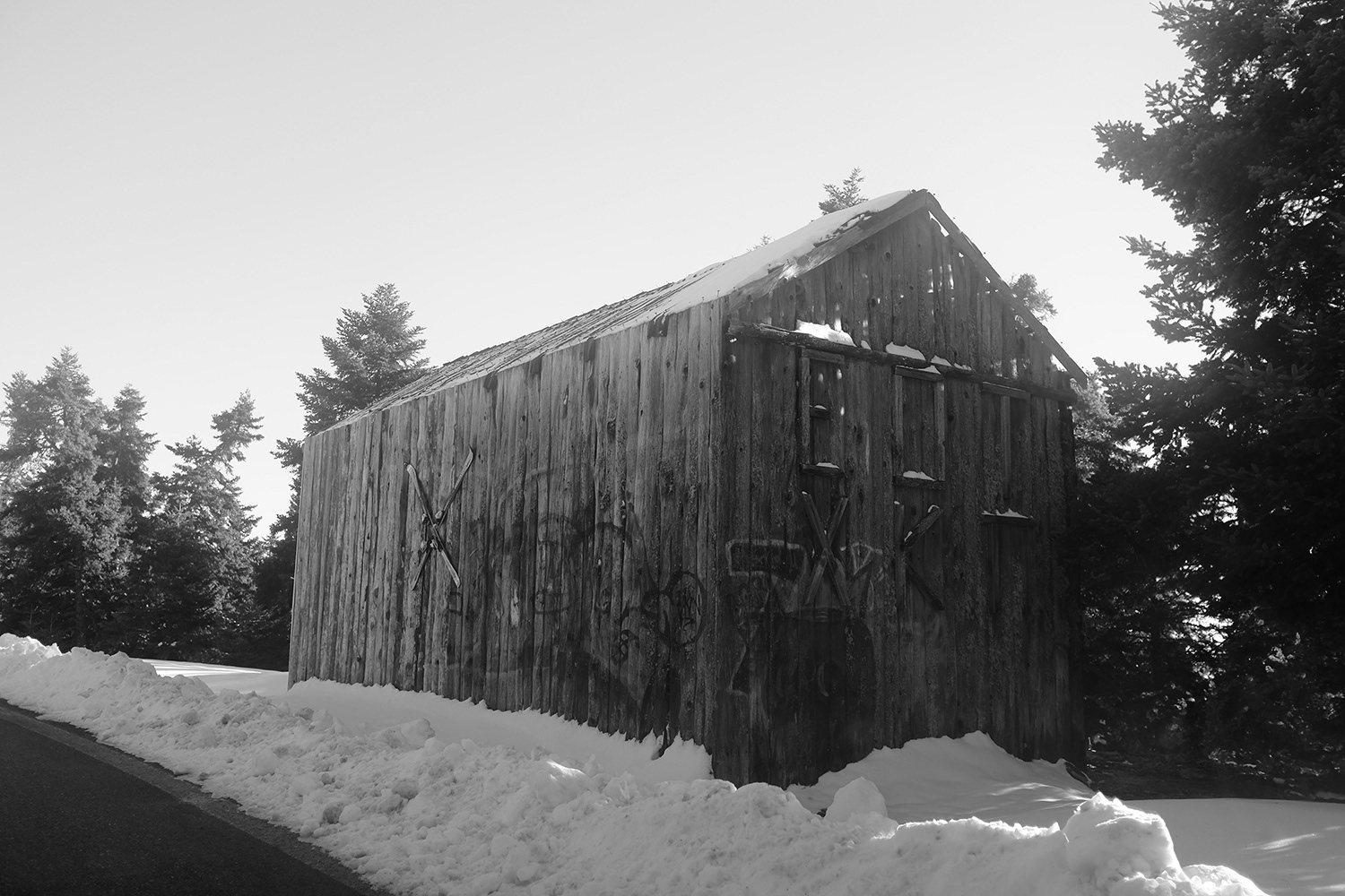 Mountain side Jan.2022 1st Olympus em10ii 2,3,4 Fuji x100s Direct b&w