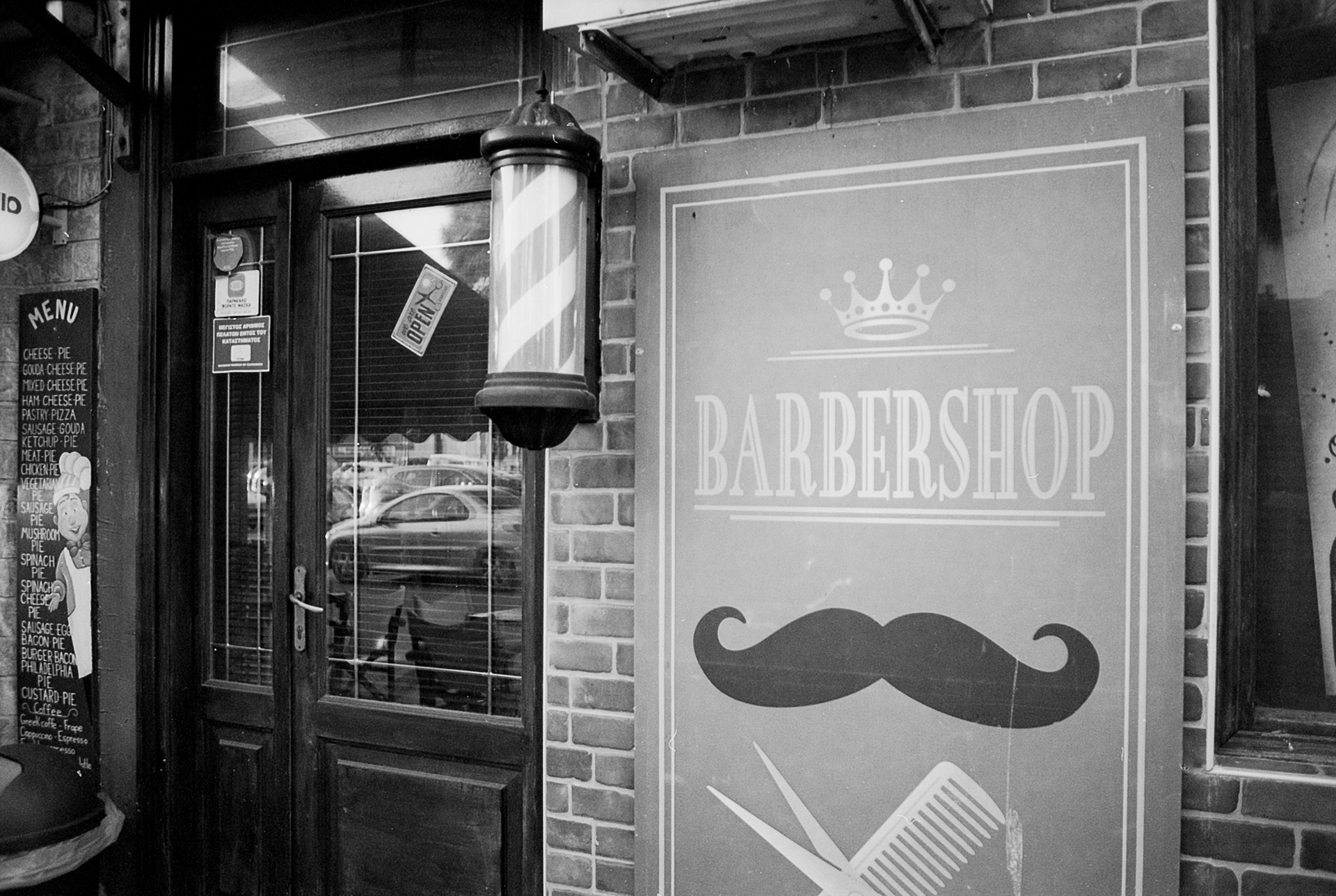 shops & shop windows Athens & Lavrion,Greece with Nikon f301 Xp2 & Delta 3200