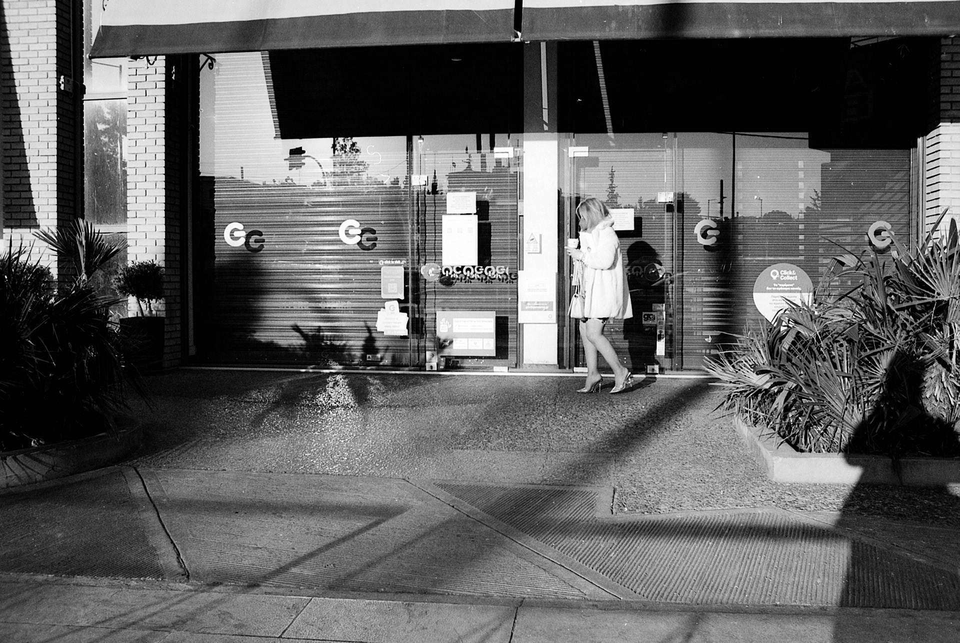 shops & shop windows Athens & Lavrion,Greece with Nikon f301 Xp2 & Delta 3200