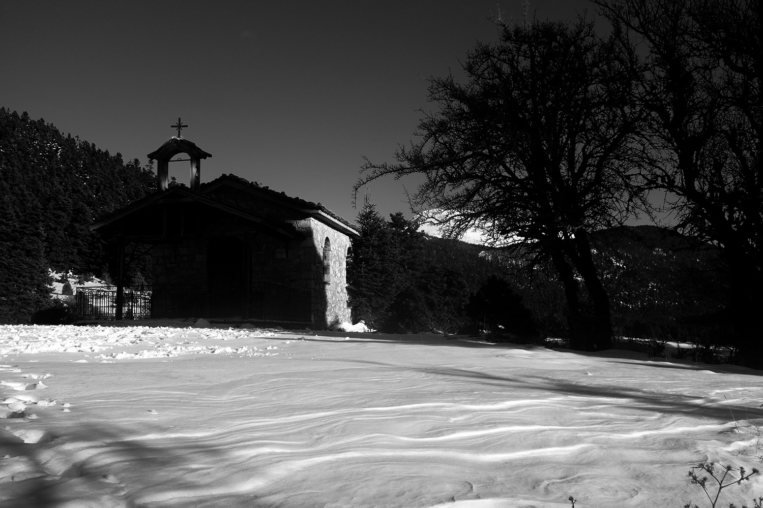 Mountain side Jan.2022 1st Olympus em10ii 2,3,4 Fuji x100s Direct b&w