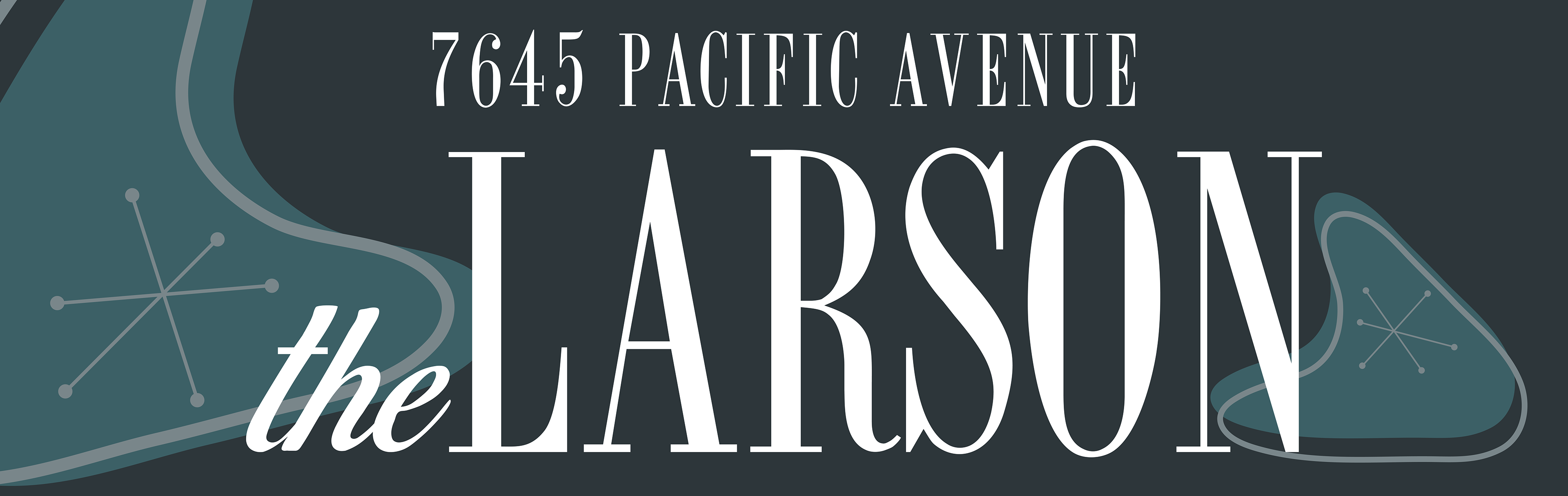 Signage and Brand Identity for The Larson Apartments in Tacoma, WA