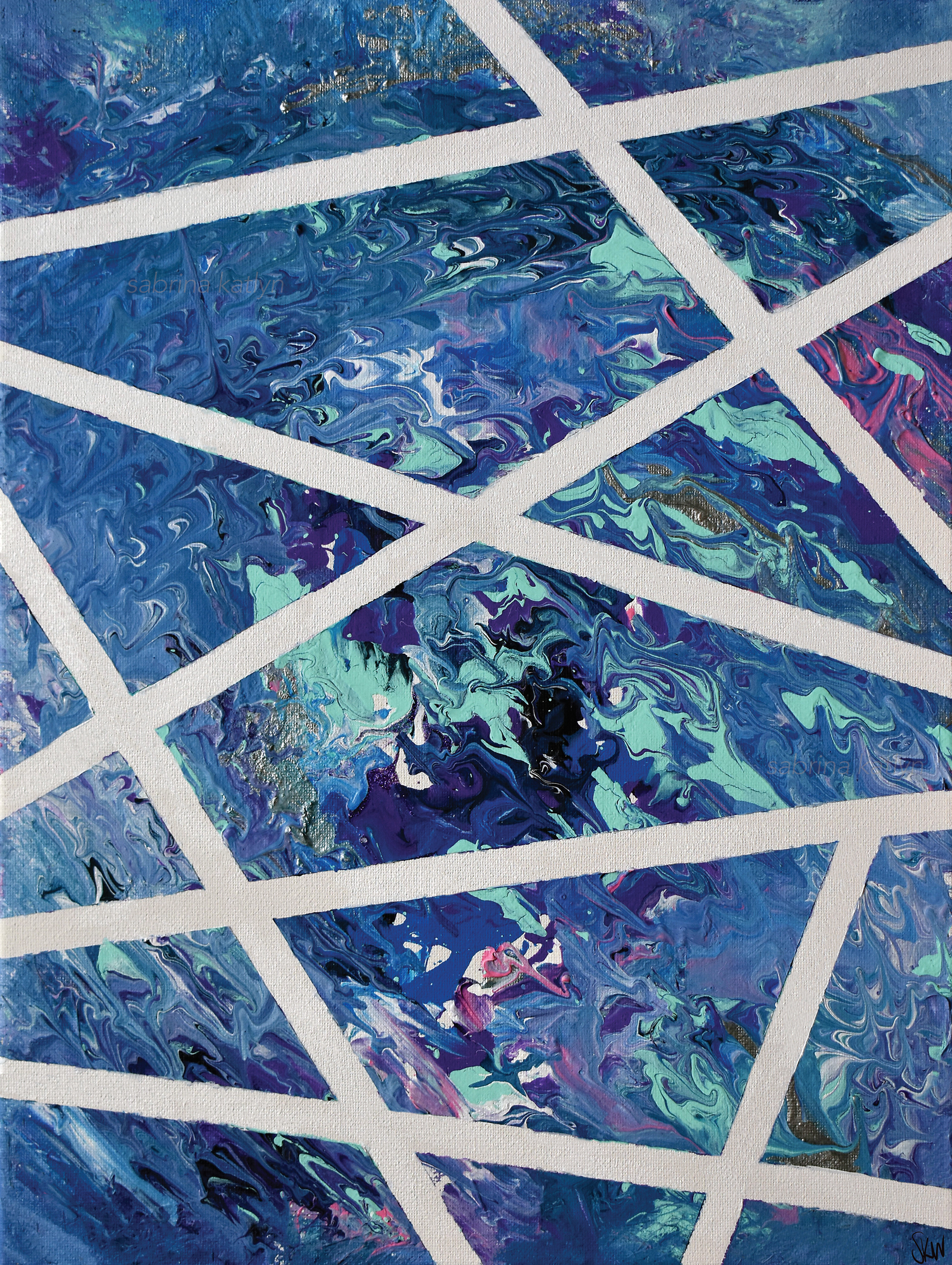 Abstract acrylic painting (2 of 2).