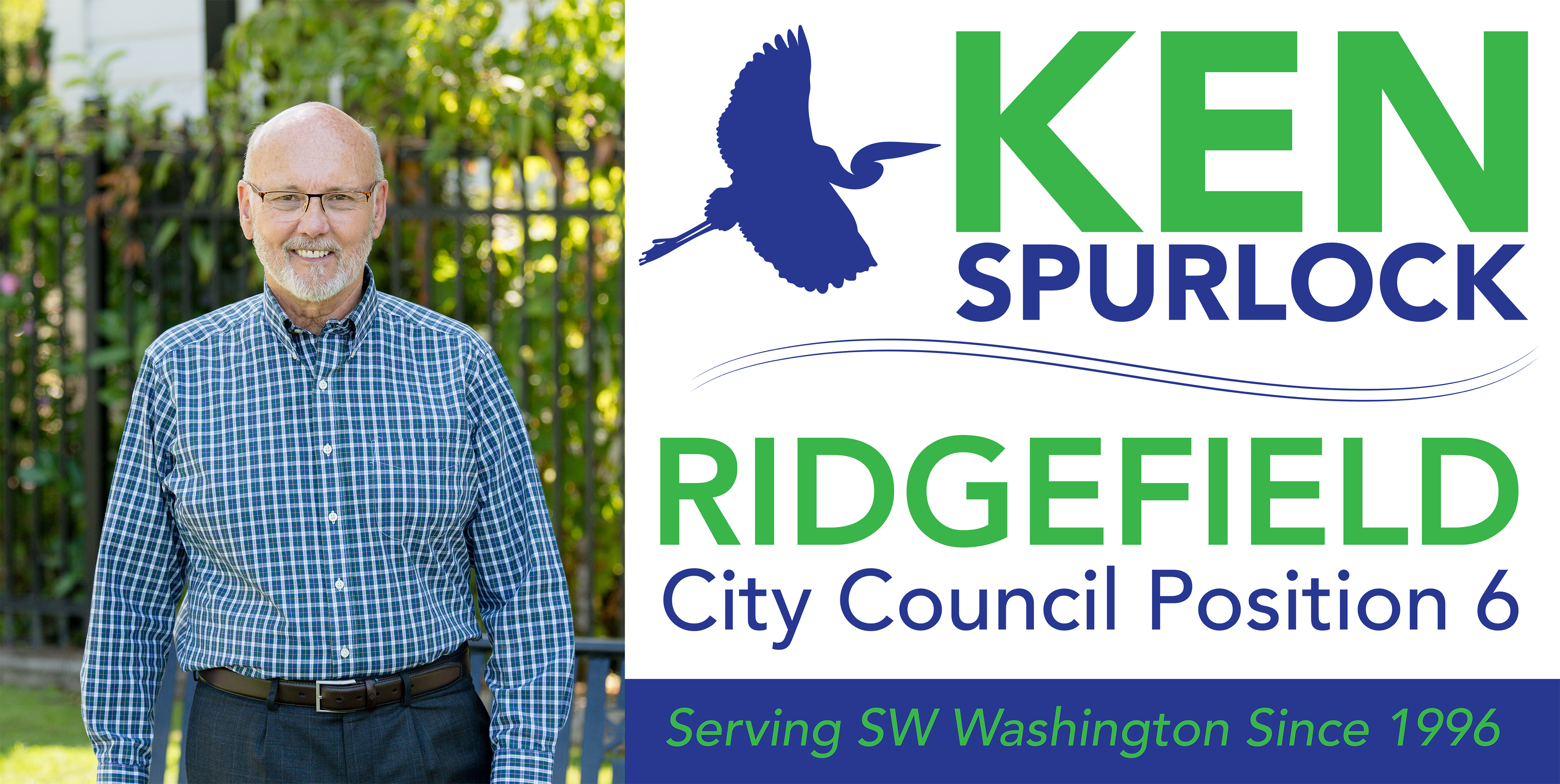 96"x48" sign created for Ken Spurlock's political campaign.
