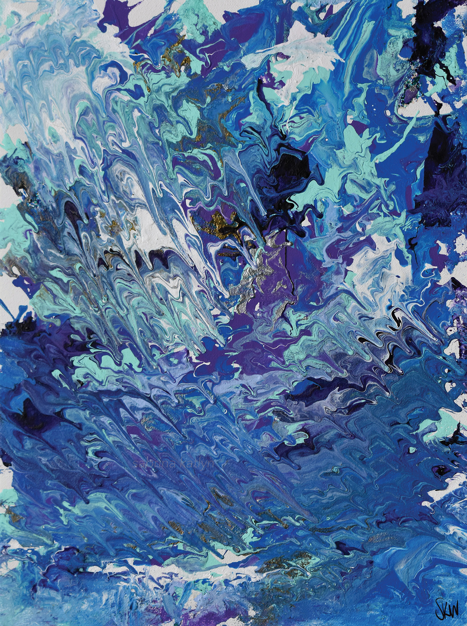 Abstract acrylic painting (1 of 2).