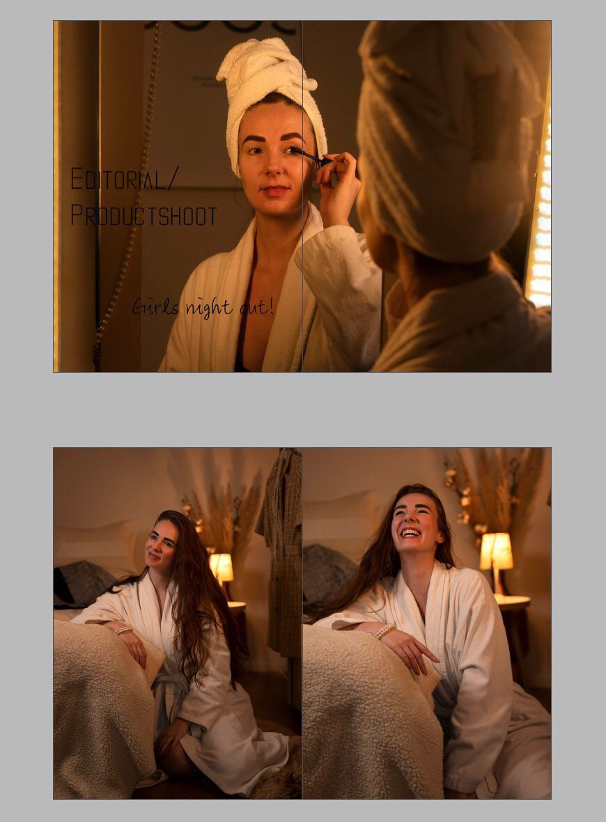 Editorial "Girls night out" for Lisanne Dominica