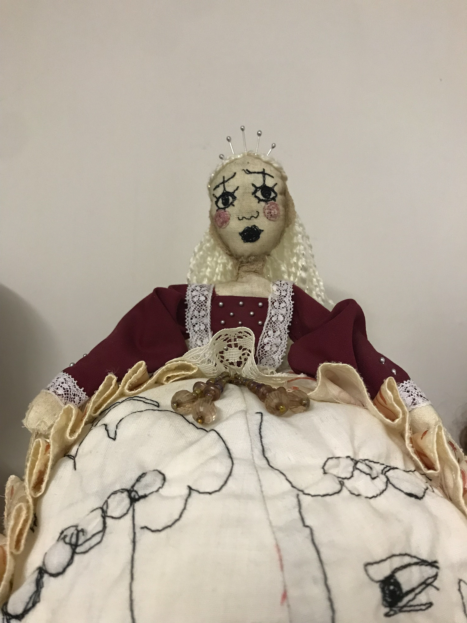 Pincushion doll detail