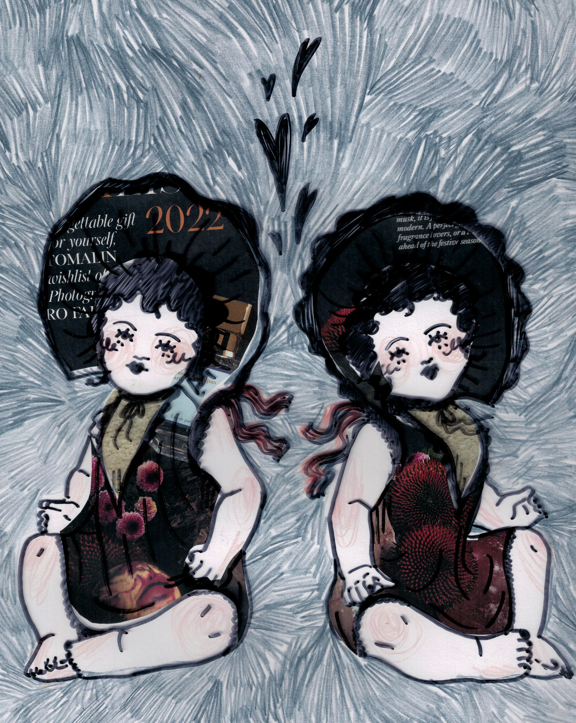 Doll pair IV in colour