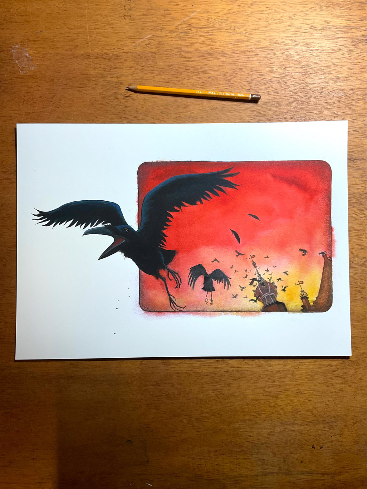 WIE WIND ZAAIT... - 420 x 297 mm, 250 grs. glossy paper, € 10