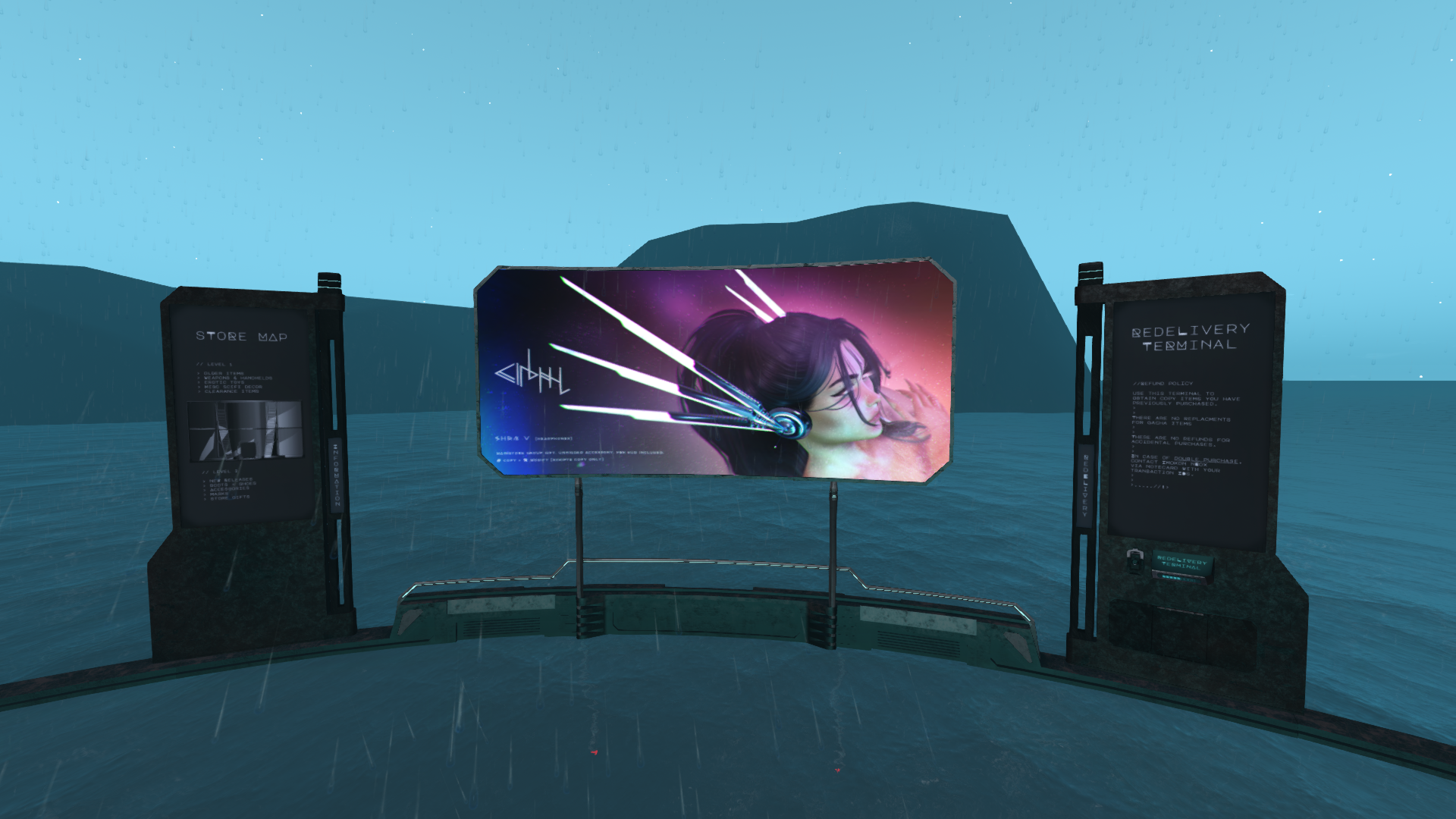 Store Map, Gift Vendor, and Redelivery Terminal