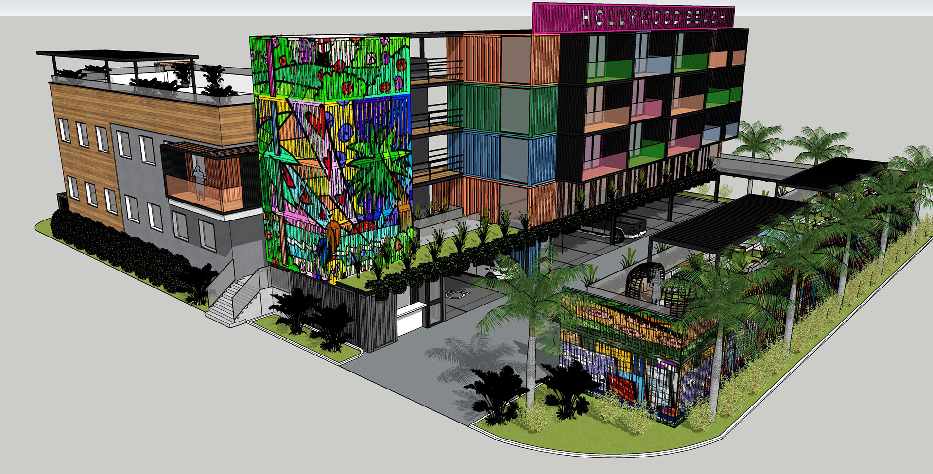Shipping Containers Airbnb Building - Miami - FL.