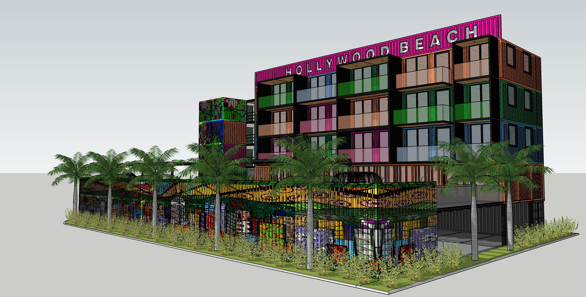 Shipping Containers Airbnb Building - Miami - FL.