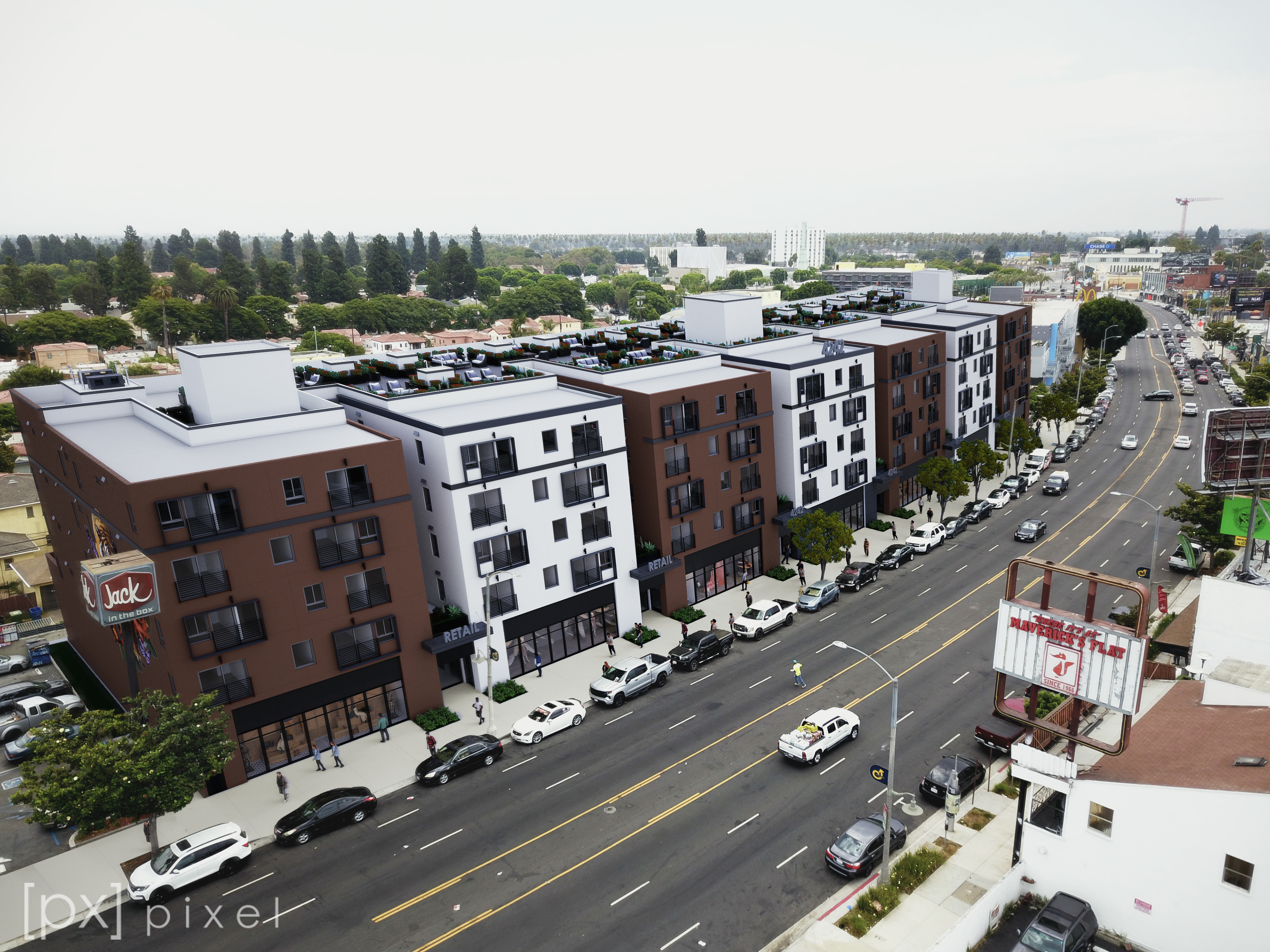 4242 Crenshaw Blvd._ L.A - California - Drone Cam