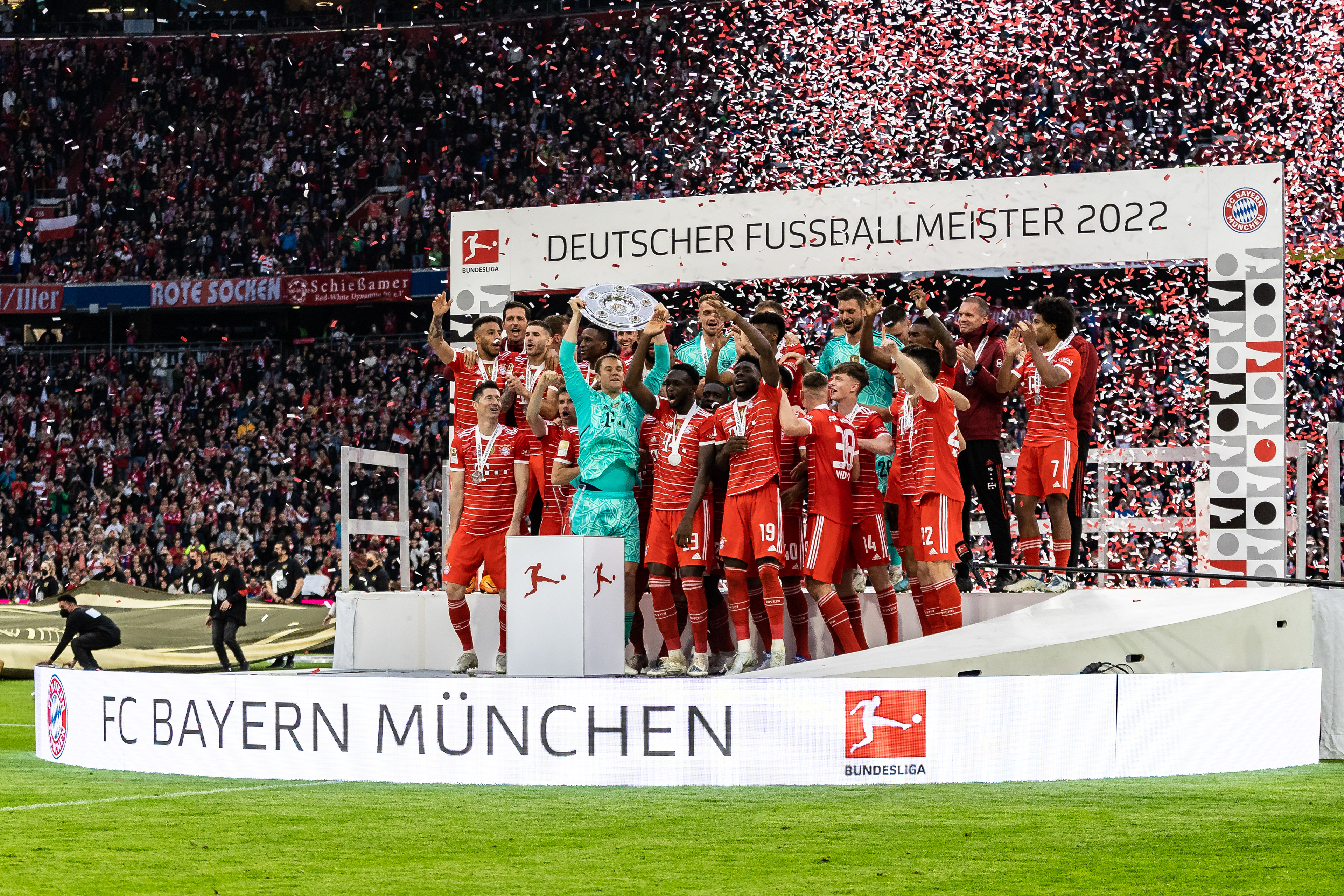 FC Bayern München deutscher Fussball Bundesliga Meister 2022